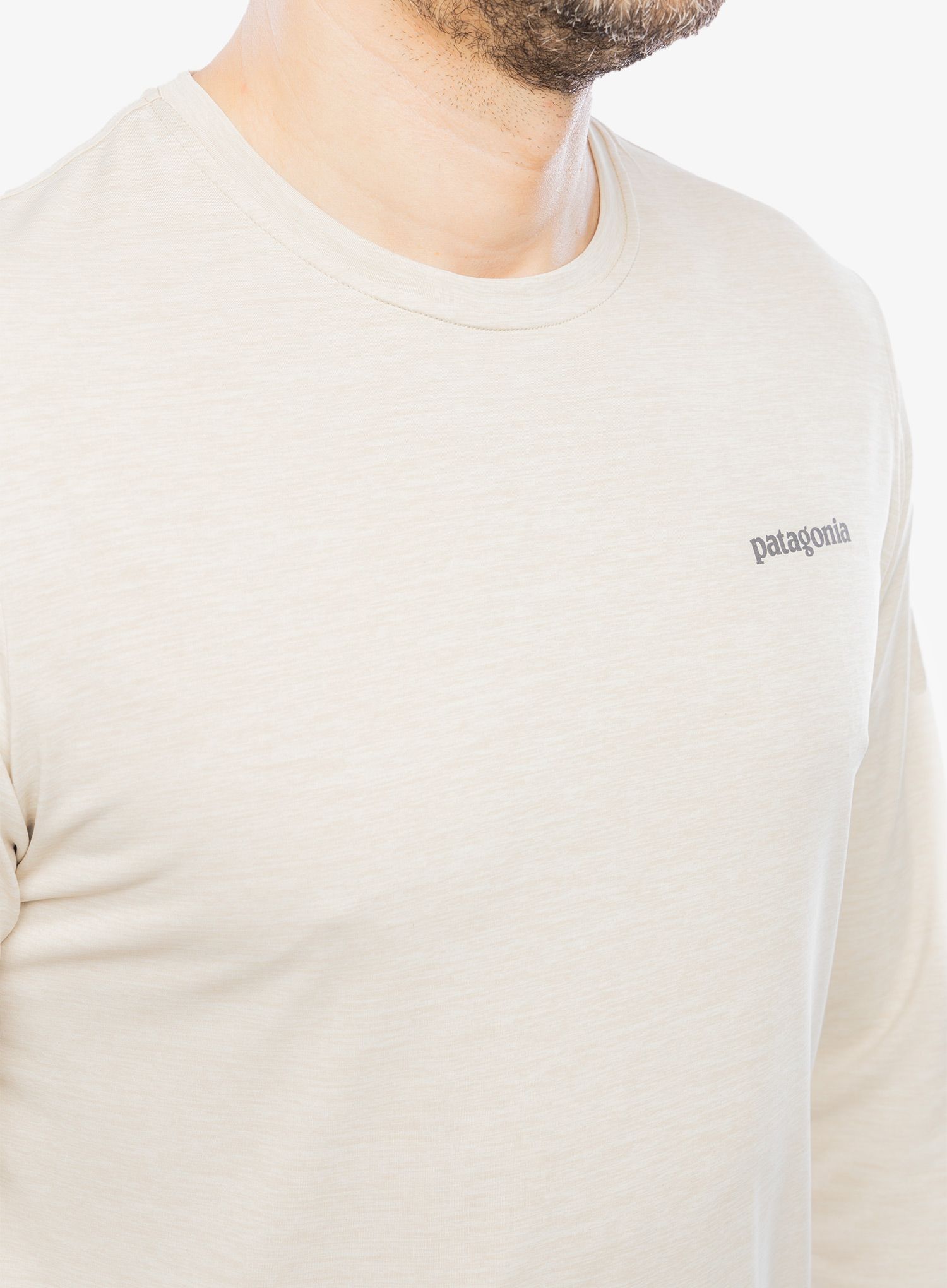 Puloverji brez kapuce Patagonia L/S Cap Cool Daily Graphic Shirt Waters - fitz roy/pumice