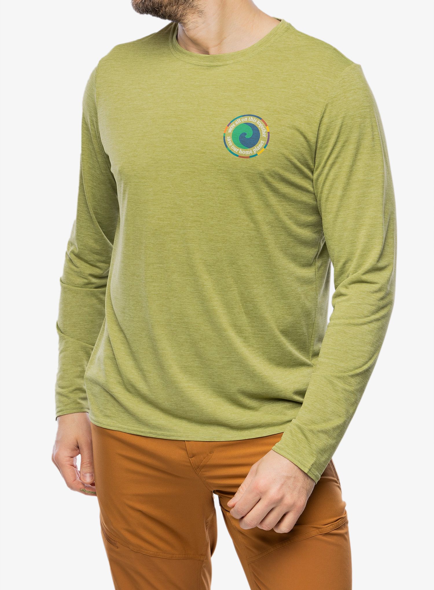 Puloverji brez kapuce Patagonia L/S Cap Cool Daily Graphic Shirt - unity fitz/green
