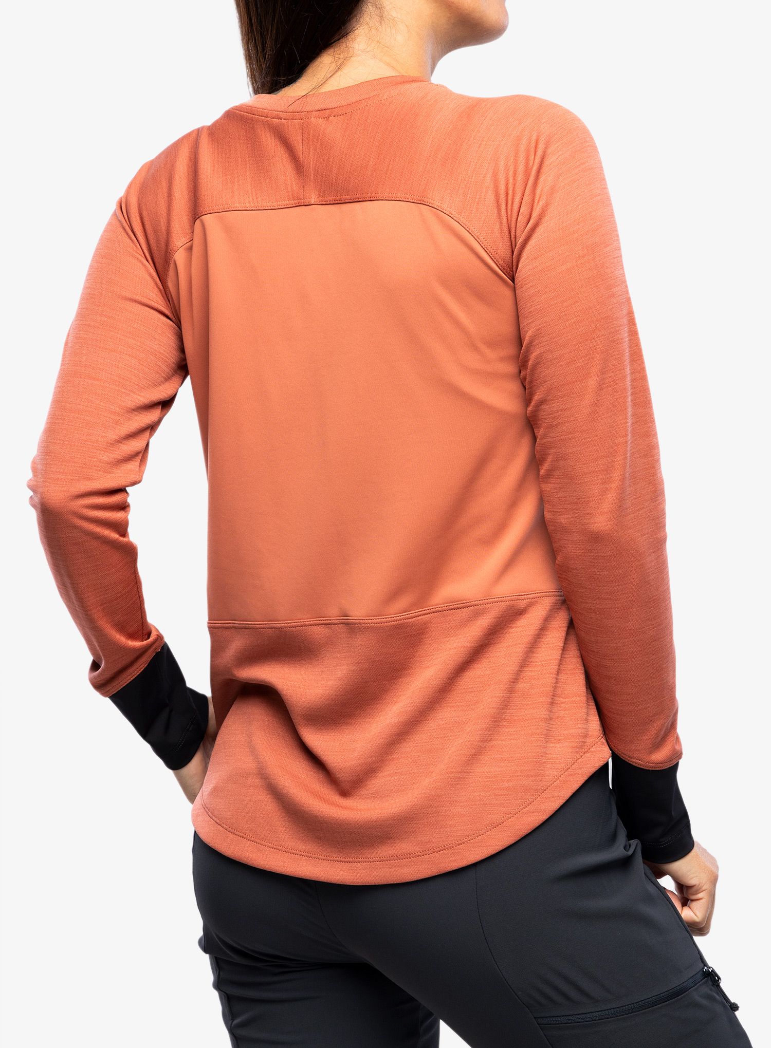Ženska kolesarska jopa Patagonia L/S Dirt Craft Jersey - burl red