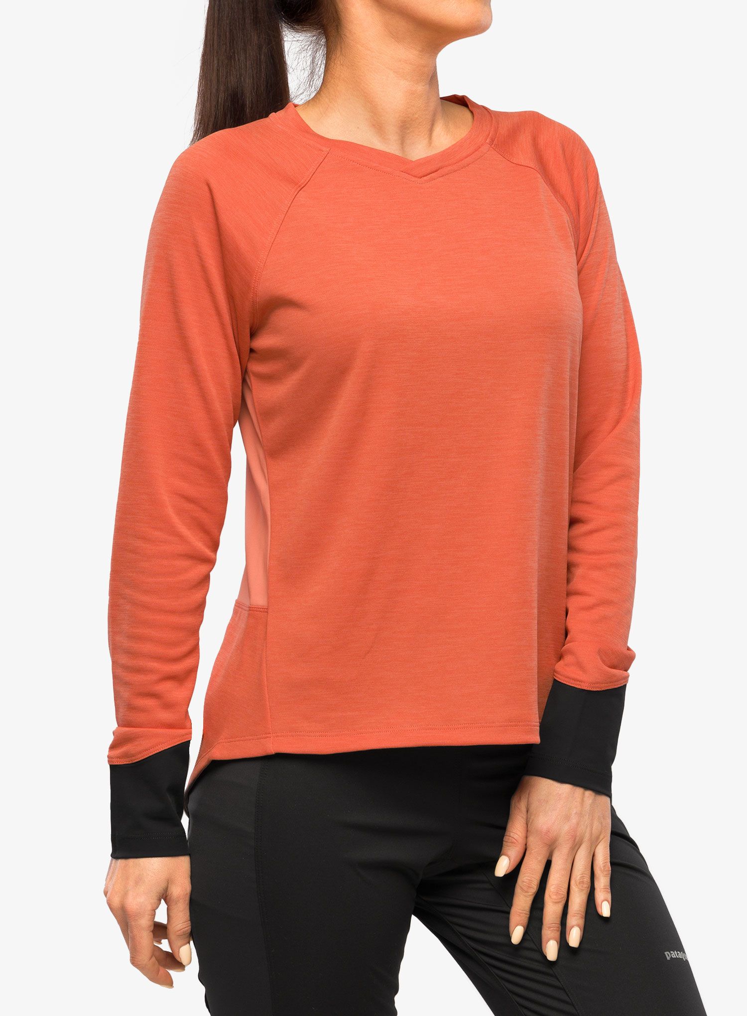 Ženska kolesarska jopa Patagonia L/S Dirt Craft Jersey - quartz coral