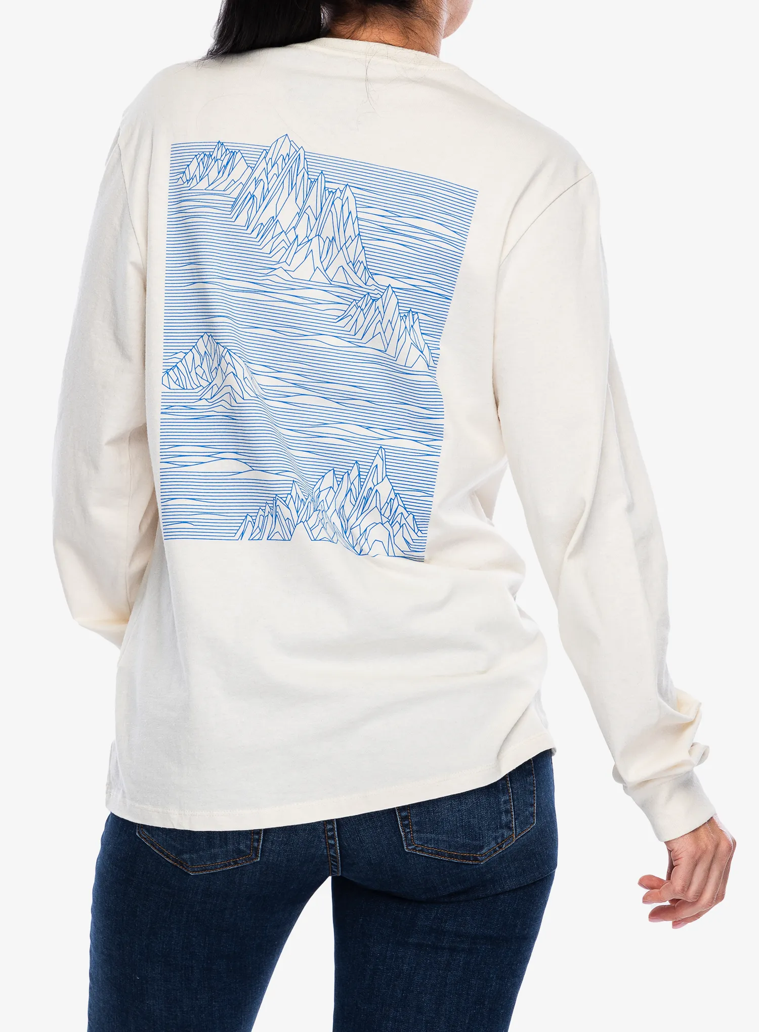 Majica z dolgimi rokavi Patagonia L/S Strataspire Responsibili-Tee - birch white