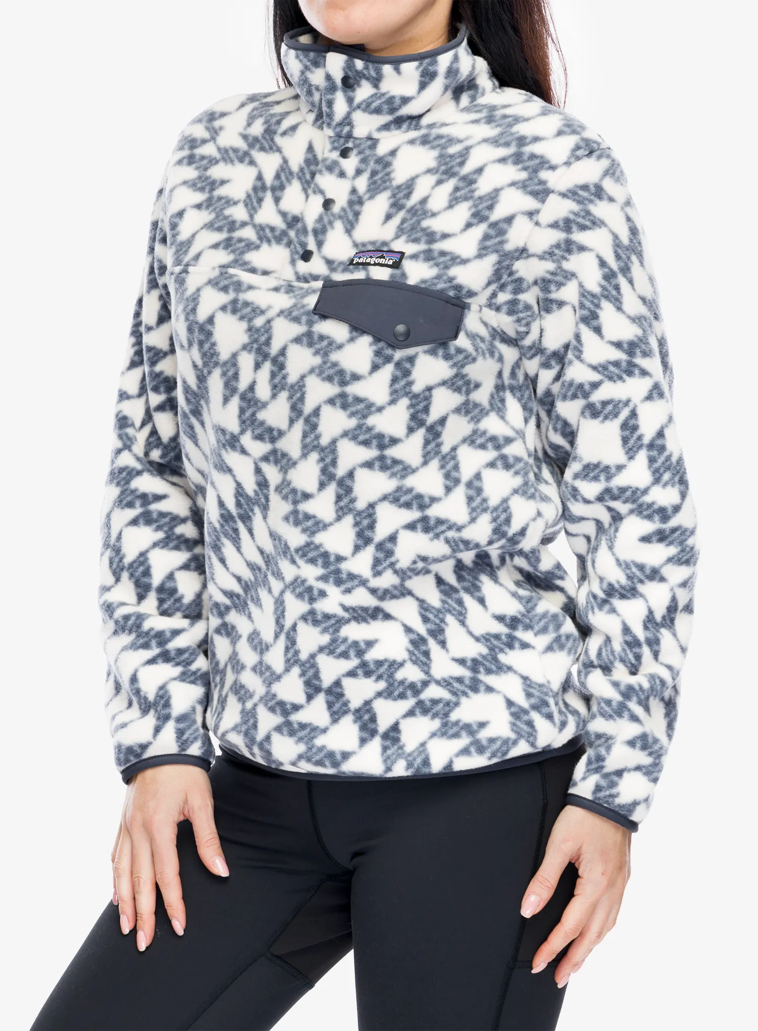 Ženski flis Patagonia Lightweight Synch Snap-T Pullover - synched flight small natural