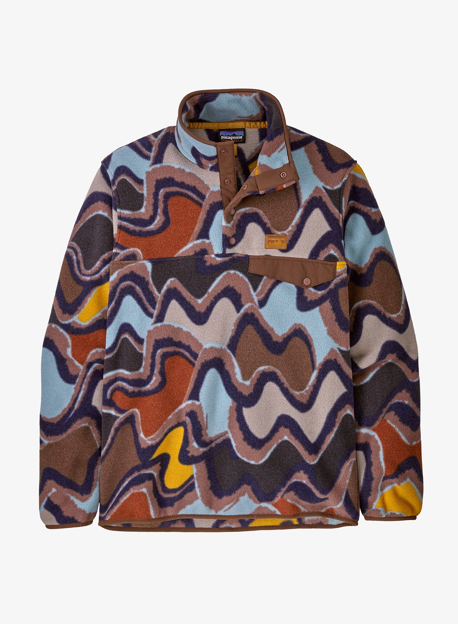 Flis Patagonia Lightweight Synch Snap-T Pullover - currents dulse mauve