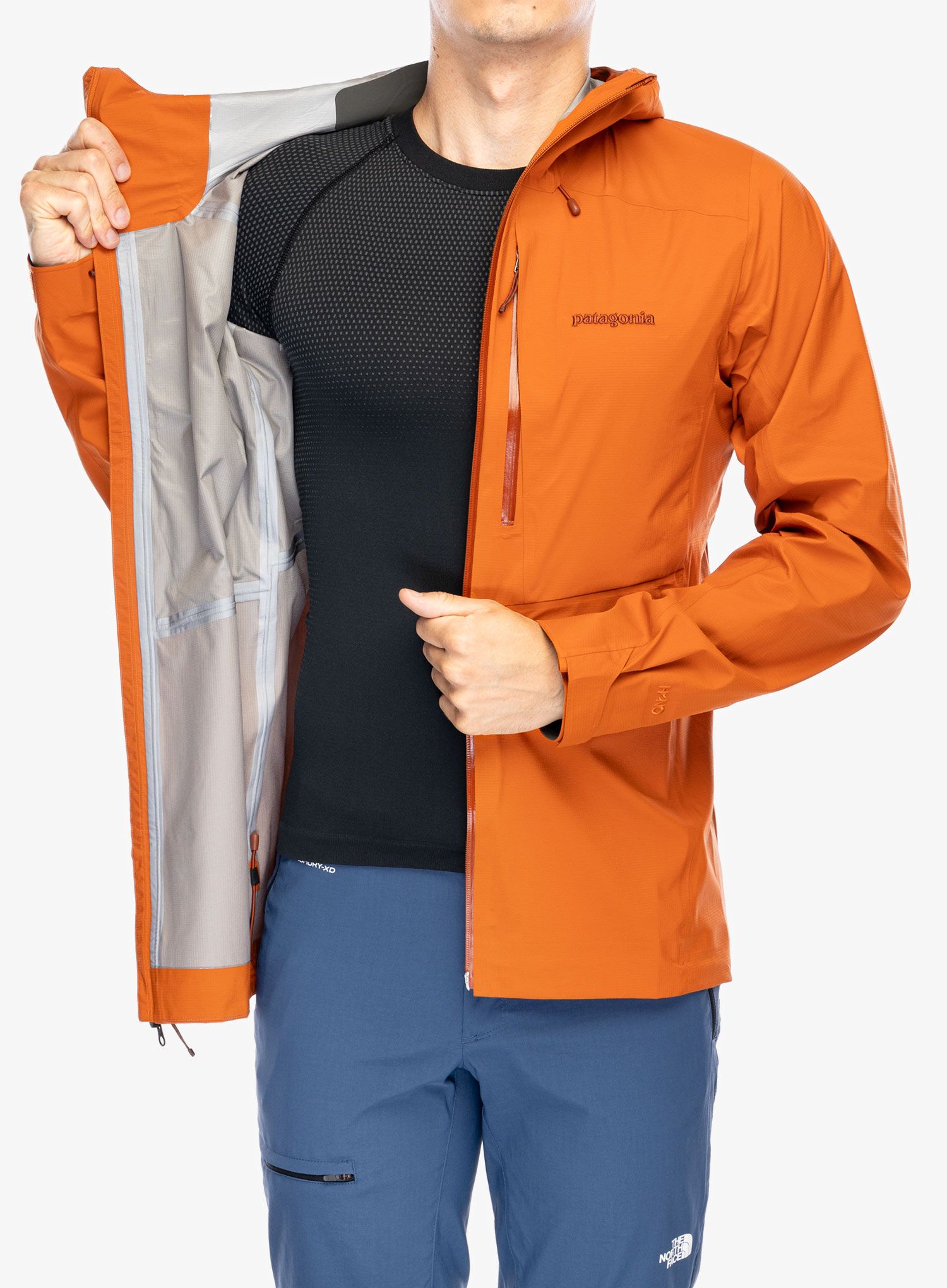 Nepremočljiva jakna Patagonia M10 Storm Jacket - redtail rust