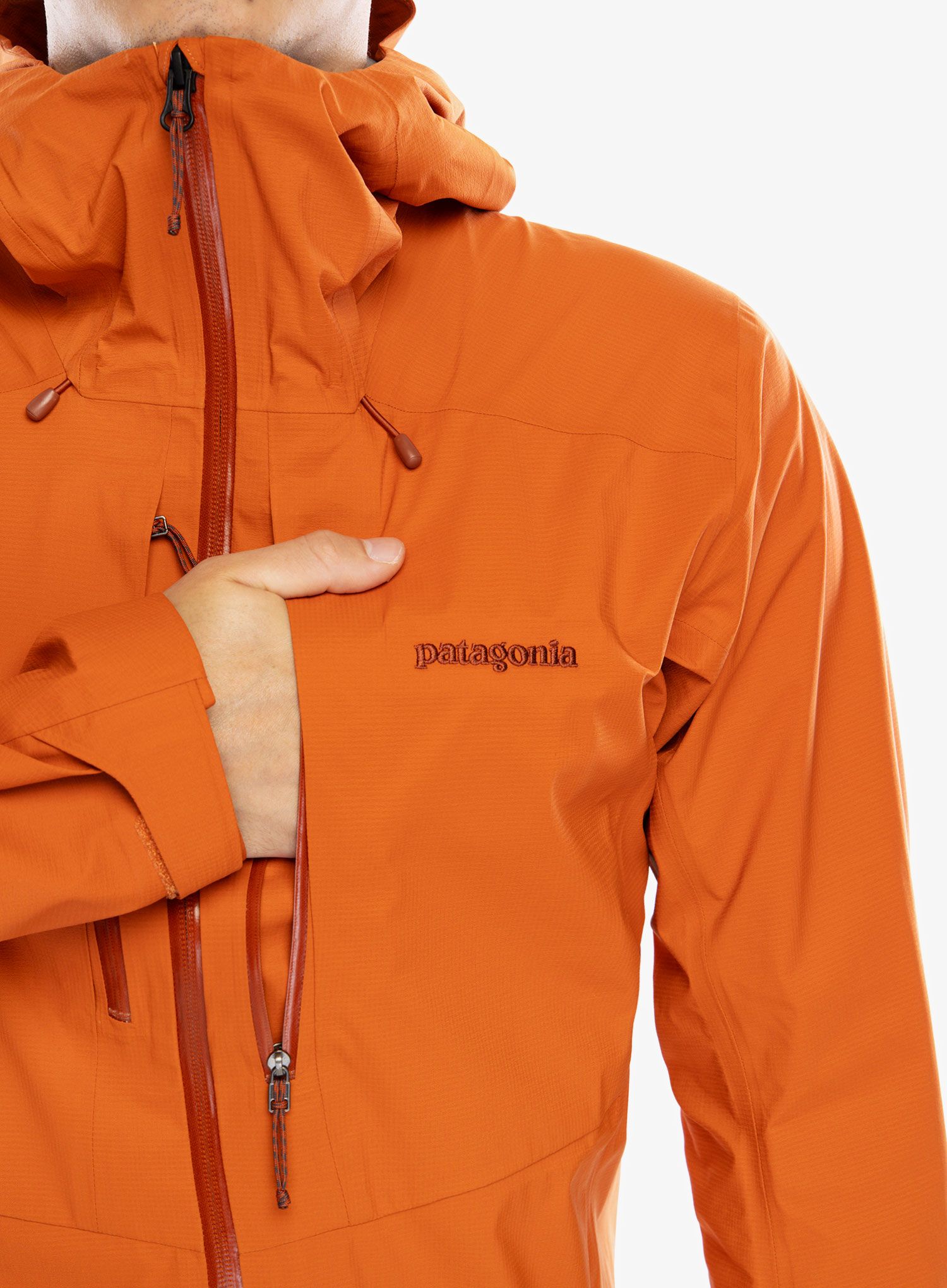 Nepremočljiva jakna Patagonia M10 Storm Jacket - redtail rust