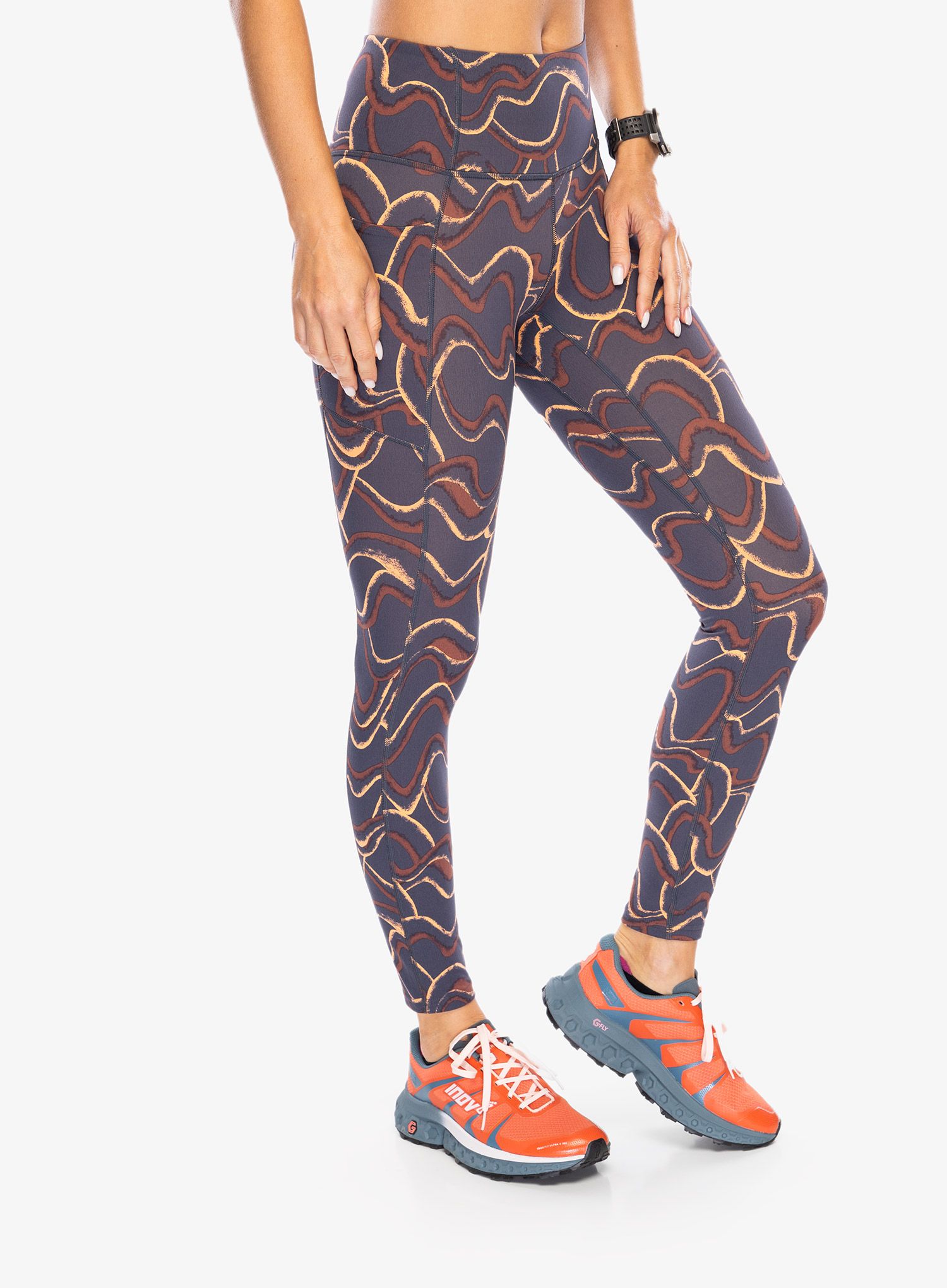 Ženske pajkice Patagonia Maipo 7/8 Stash Tights - currents smolder blue