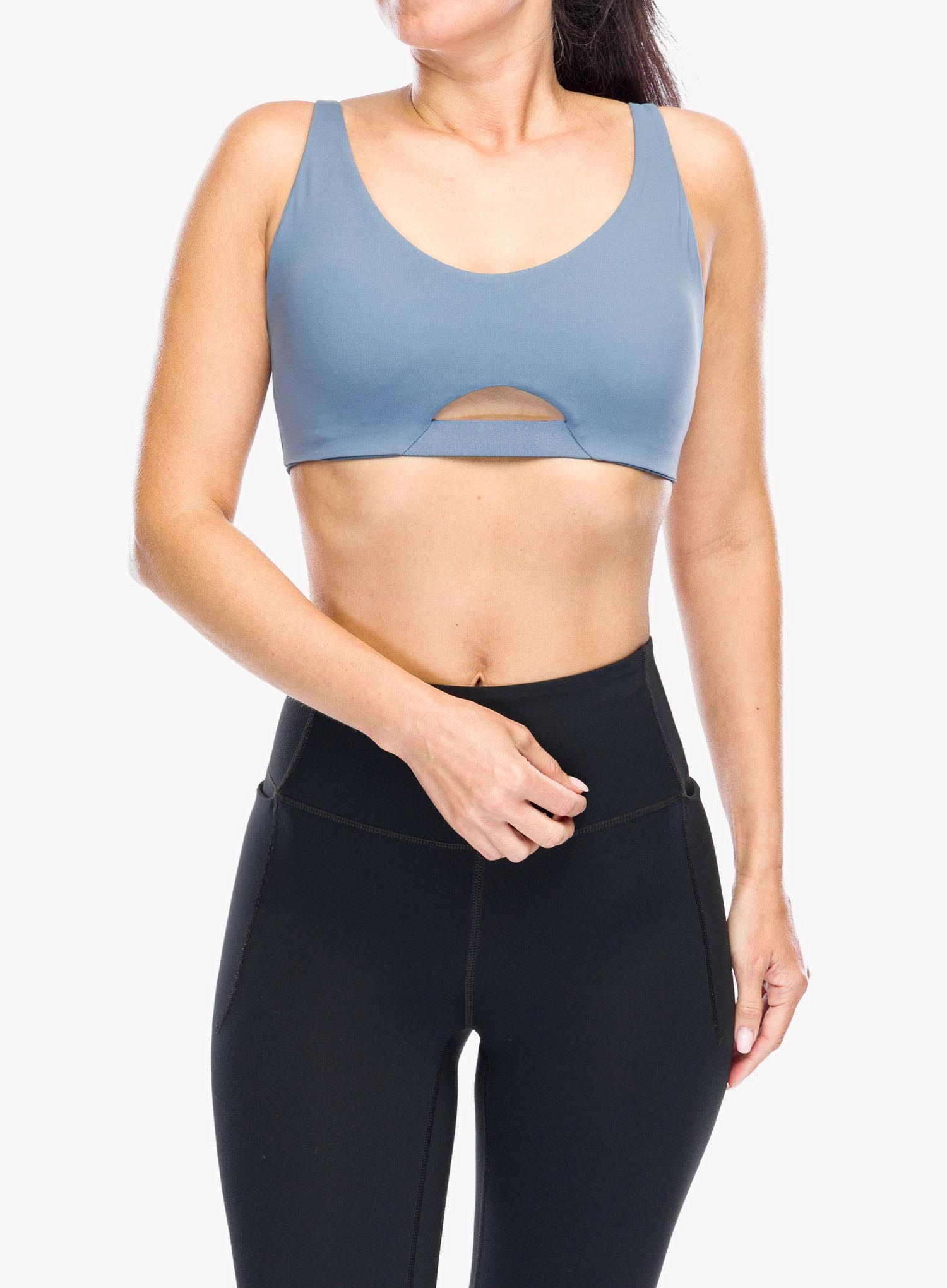 Športni nedrček Patagonia Maipo Low Impact Adjustable Bra - utility blue