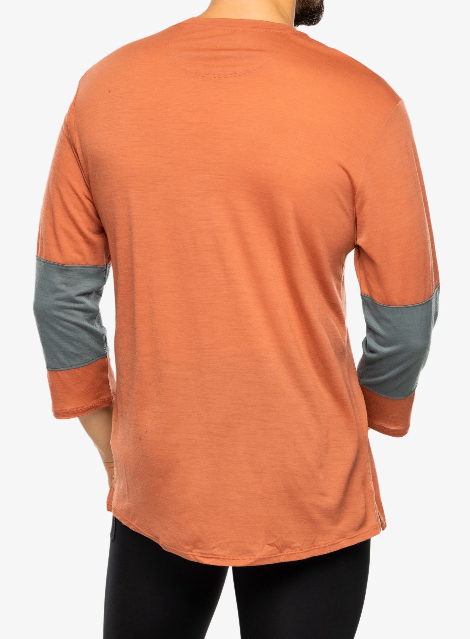 Kolesarska majica Patagonia Merino 3/4 Sleeve Bike Jersey - burl red