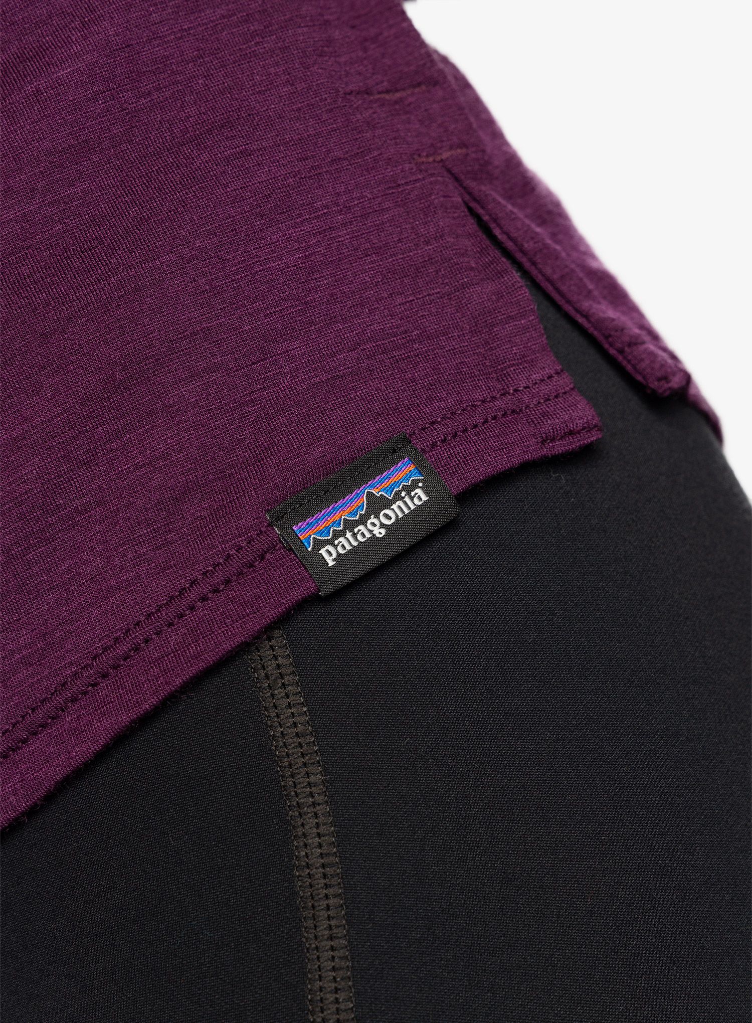 Ženska majica Patagonia Merino 3/4 Sleeve Bike Jersey - night plum