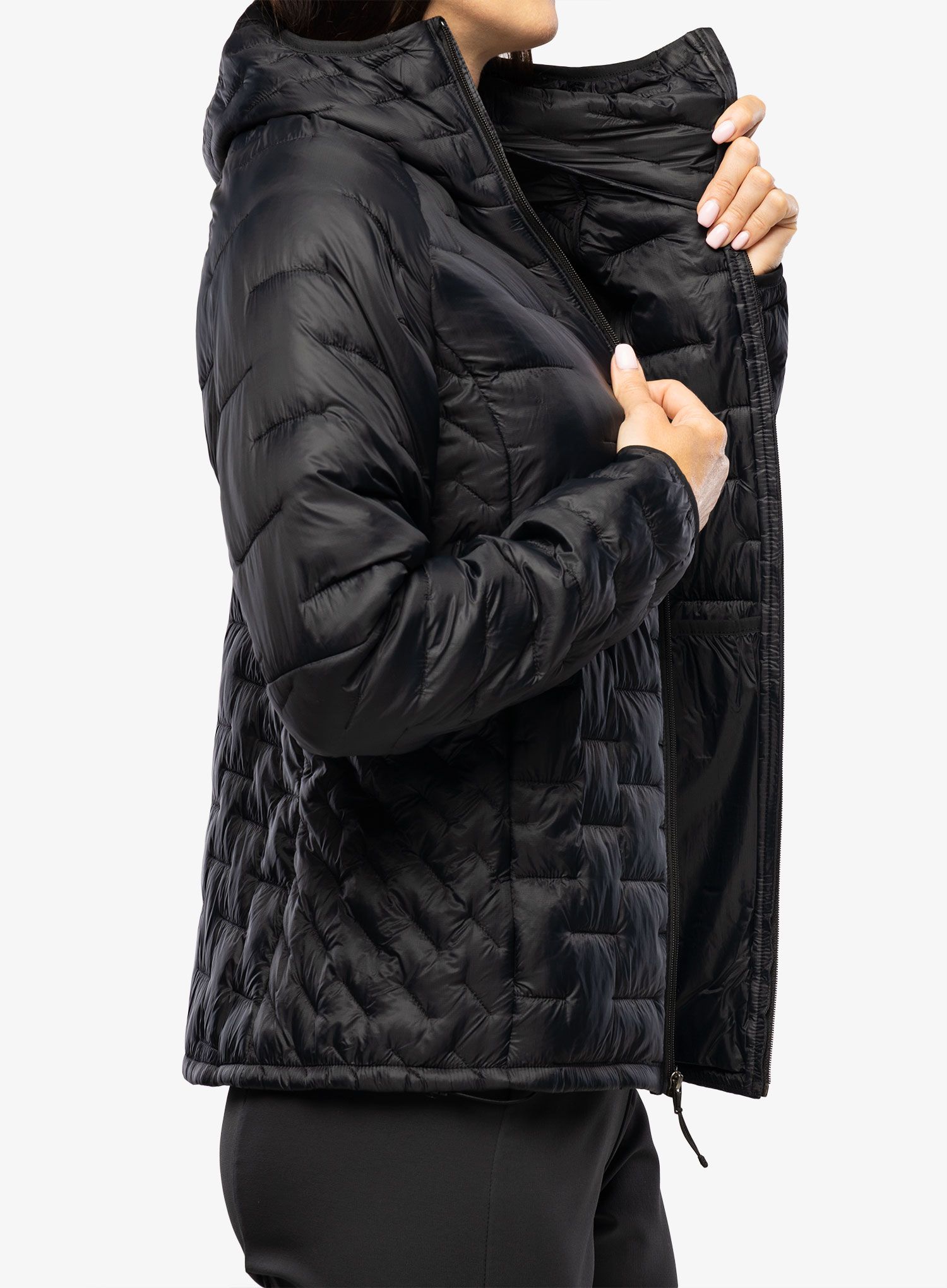 Ženska sintetična jakna Patagonia Micro Puff Hoody - black