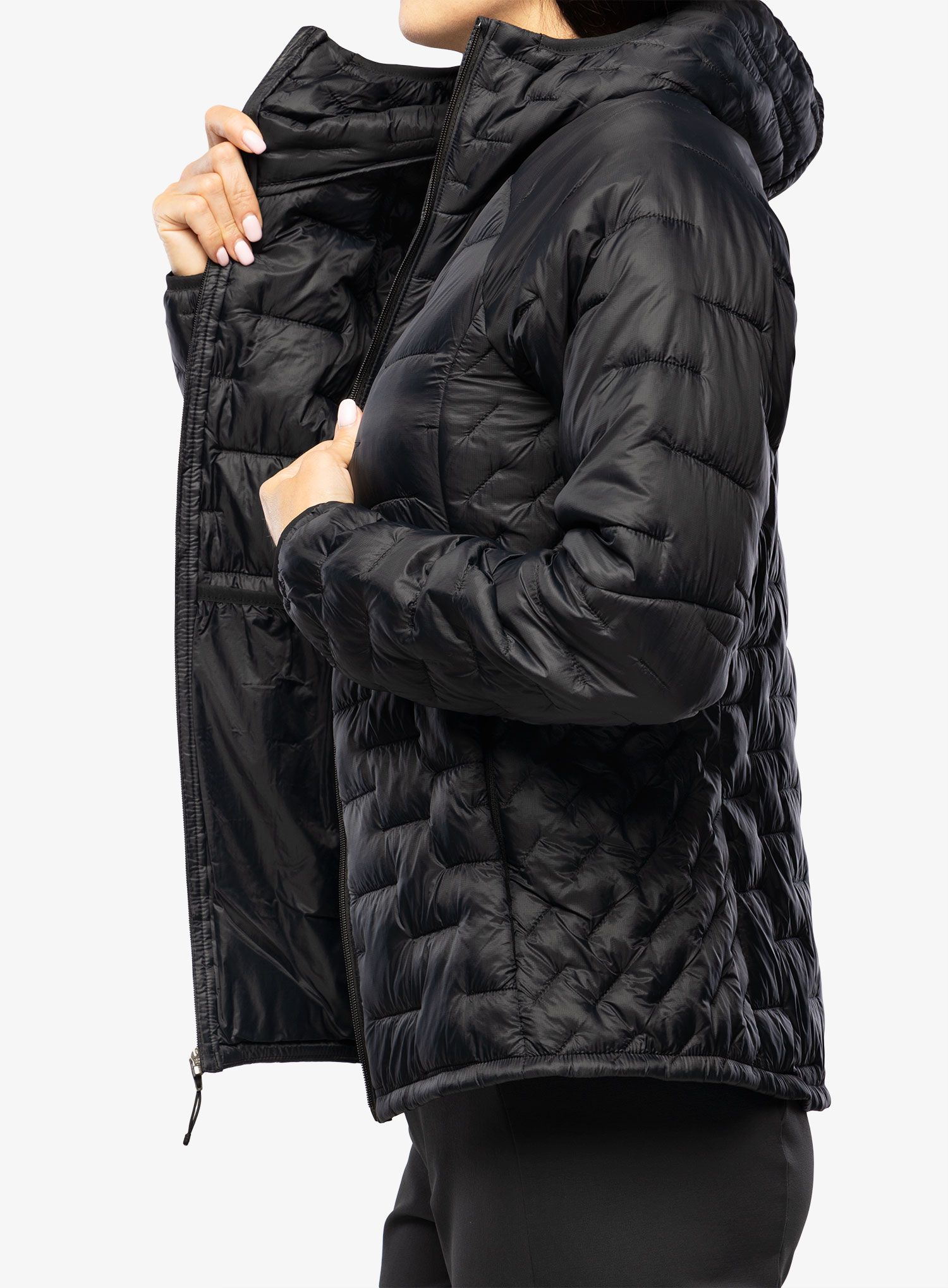 Ženska sintetična jakna Patagonia Micro Puff Hoody - black
