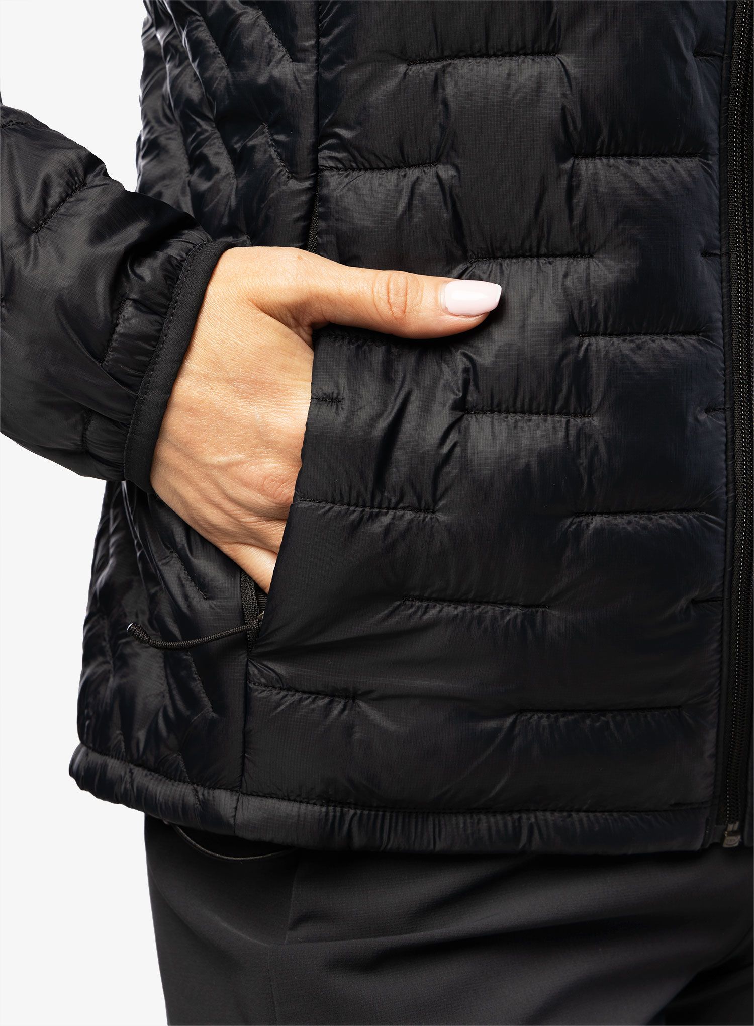 Ženska sintetična jakna Patagonia Micro Puff Hoody - black