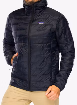 Moška jakna Patagonia Micro Puff Hoody - black