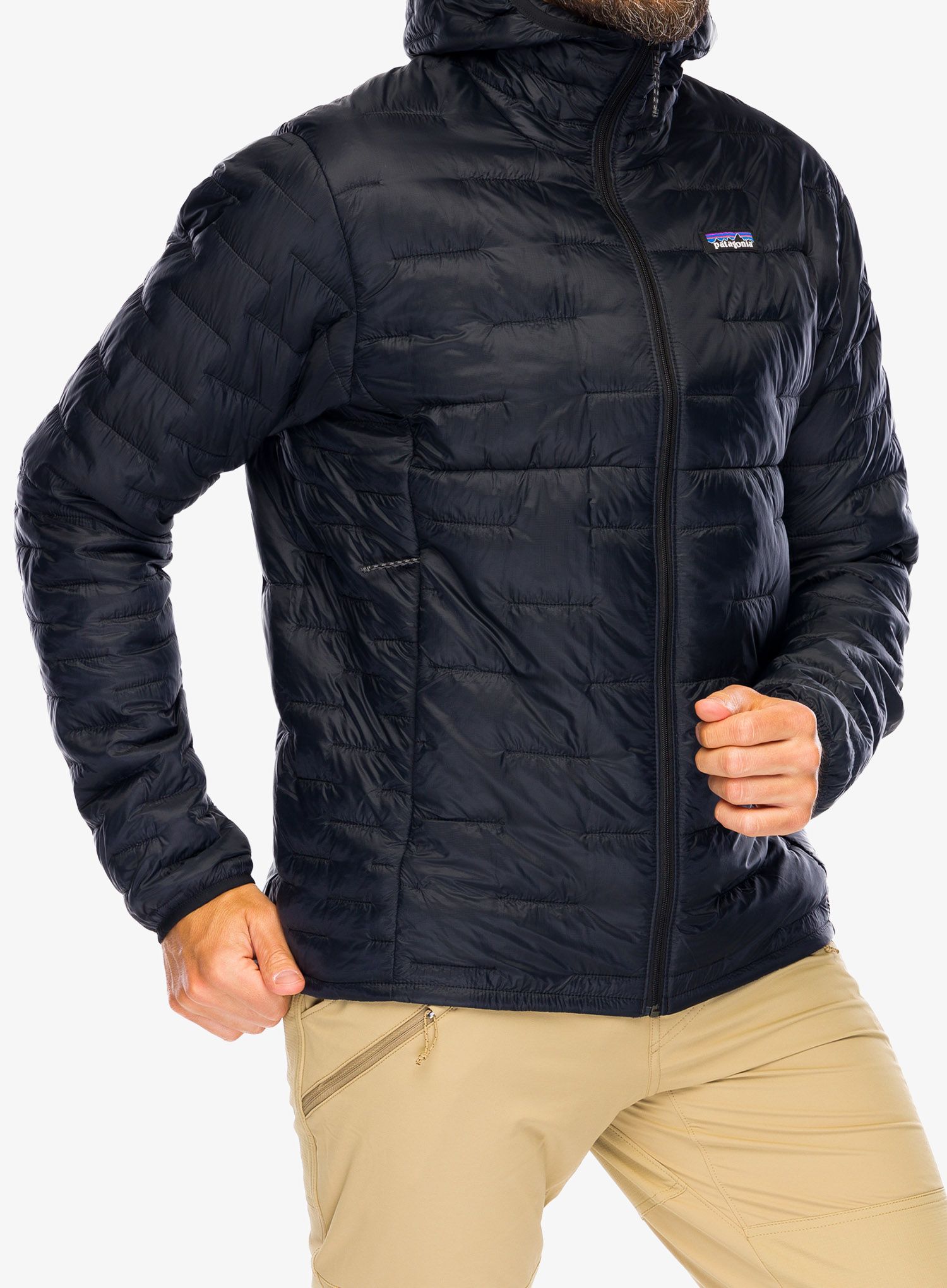 Moška jakna Patagonia Micro Puff Hoody - black