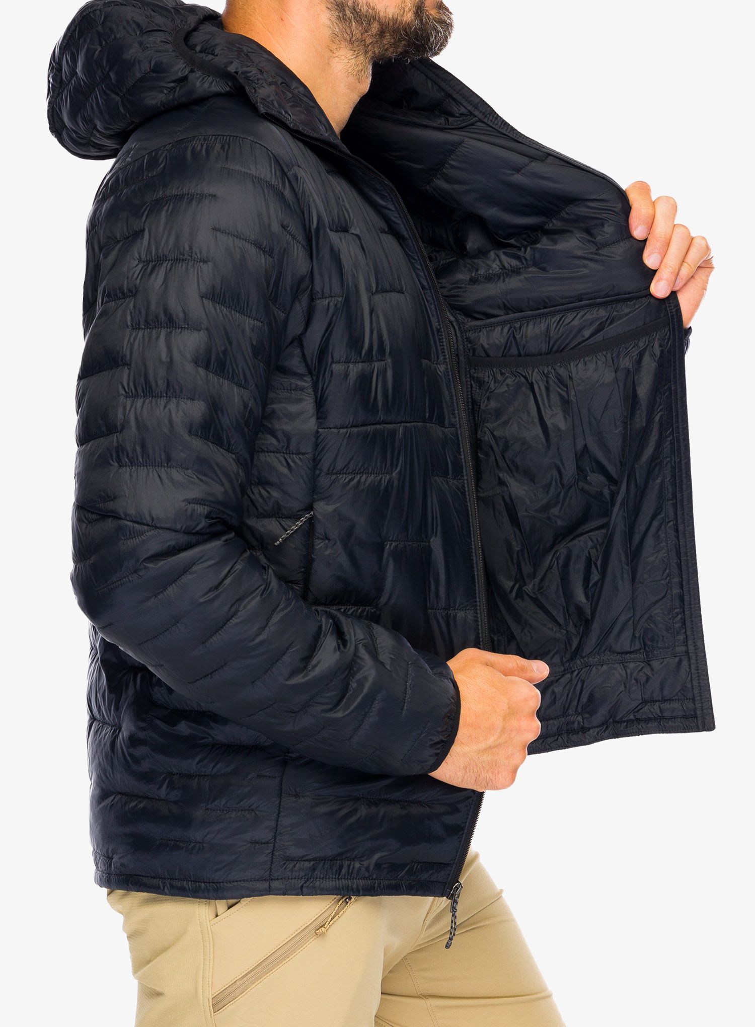 Moška jakna Patagonia Micro Puff Hoody - black