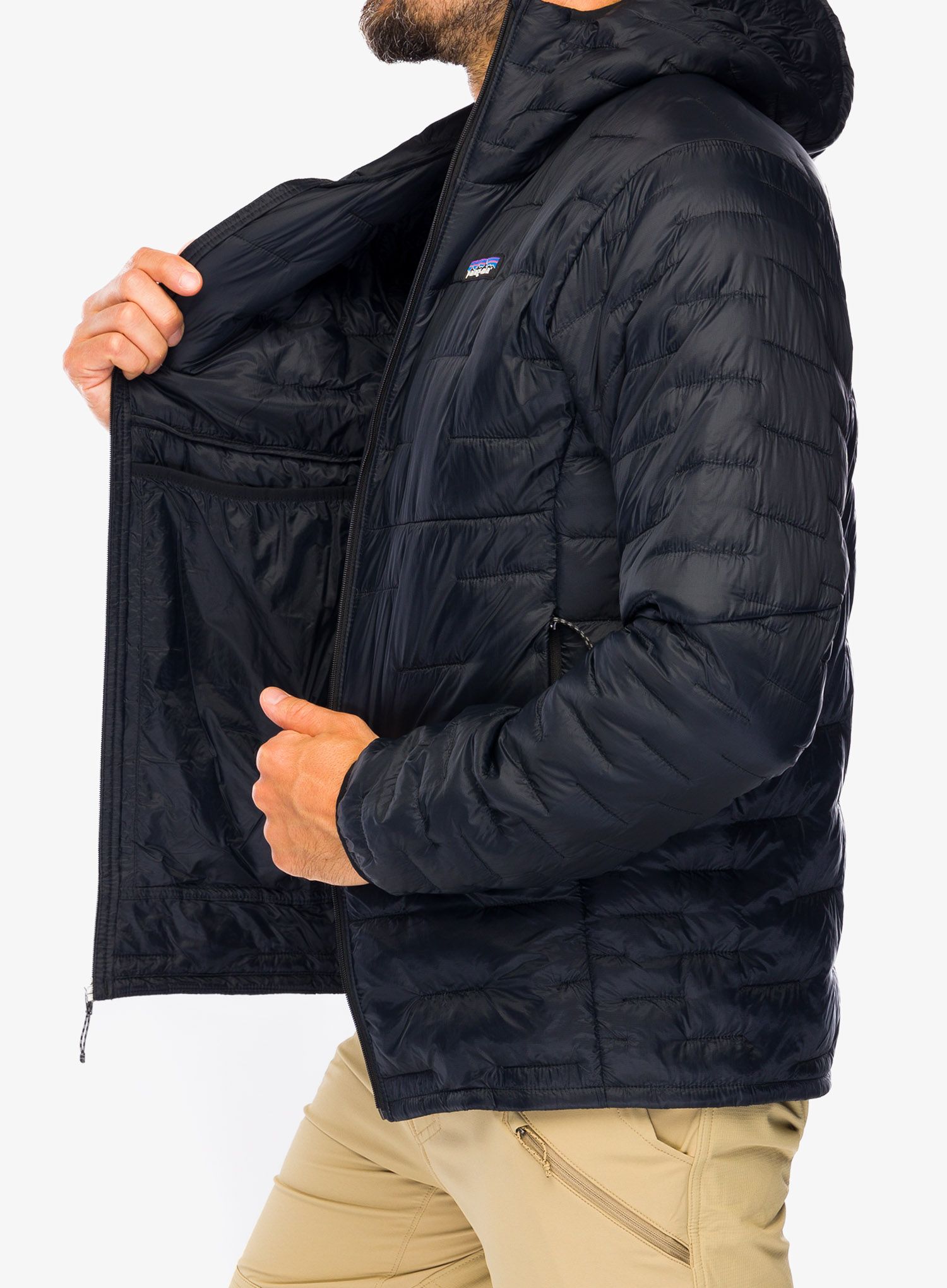 Moška jakna Patagonia Micro Puff Hoody - black