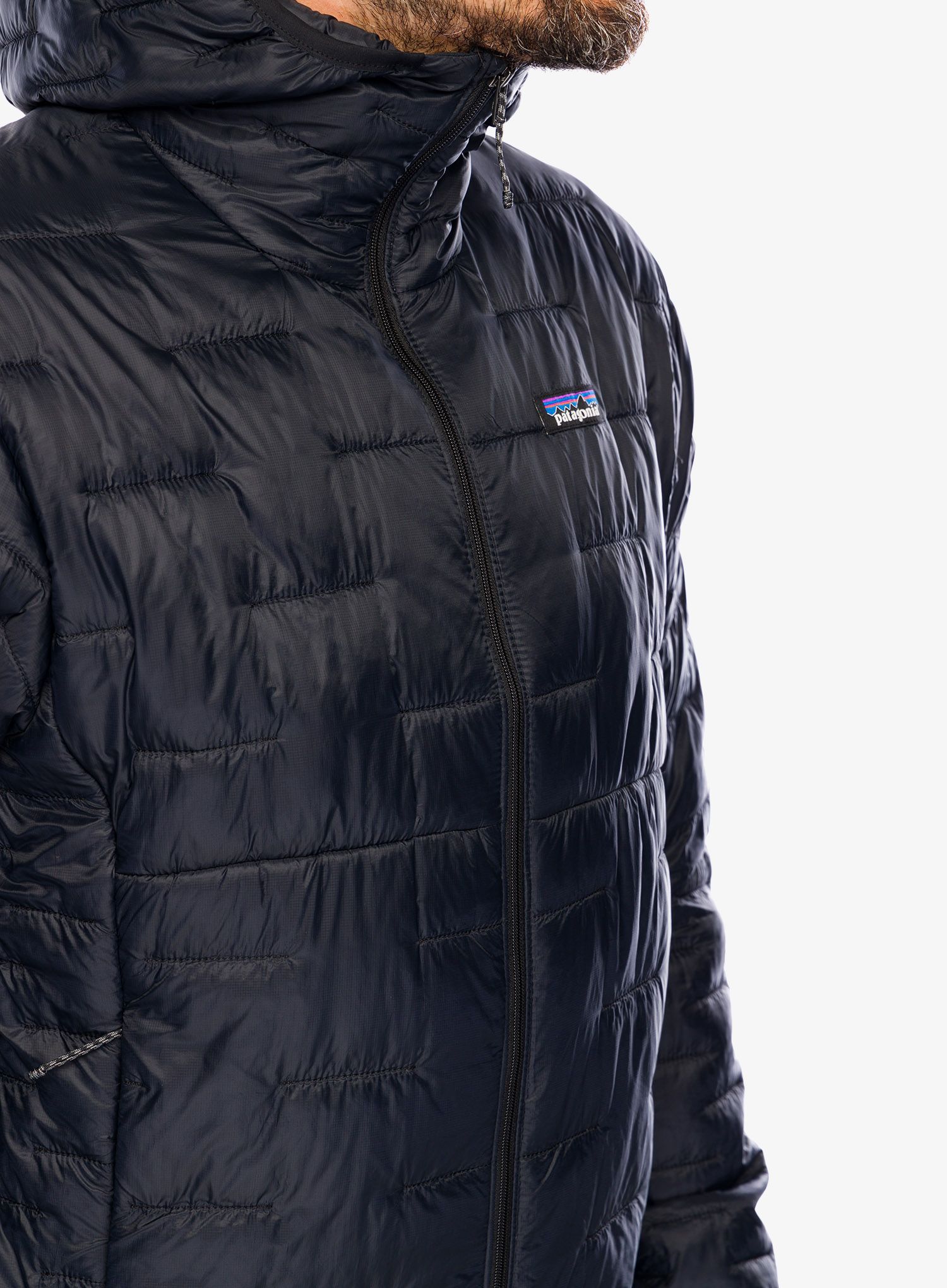 Moška jakna Patagonia Micro Puff Hoody - black