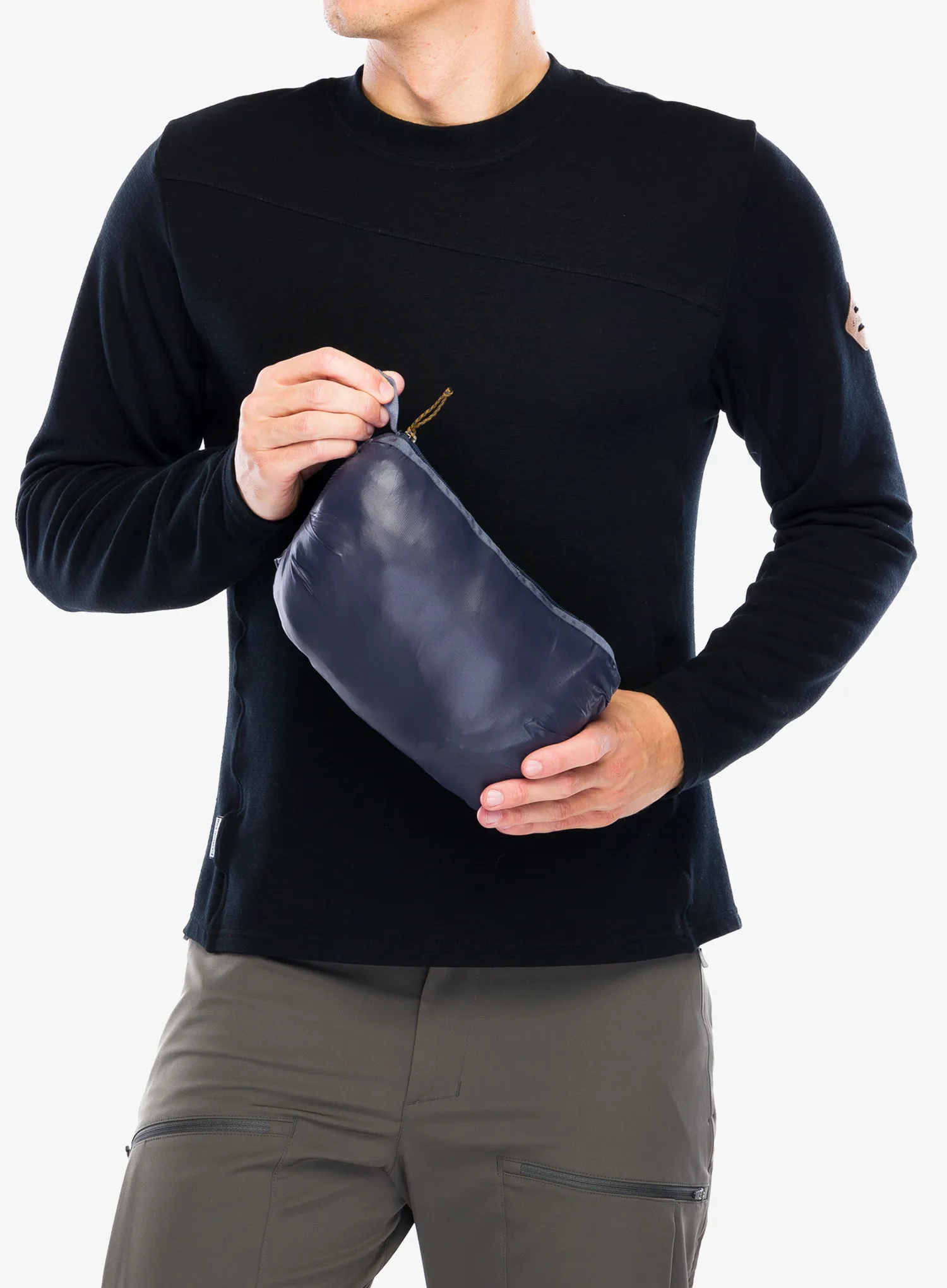 Sintetična jakna Patagonia Micro Puff Hoody - smolder blue/raptor brown blk