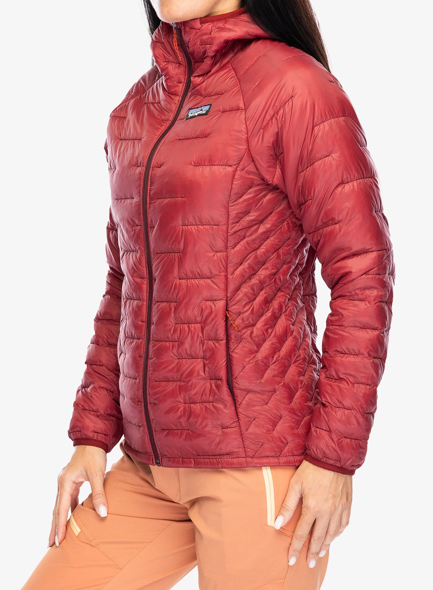 Ženska sintetična jakna Patagonia Micro Puff Hoody - oxide red