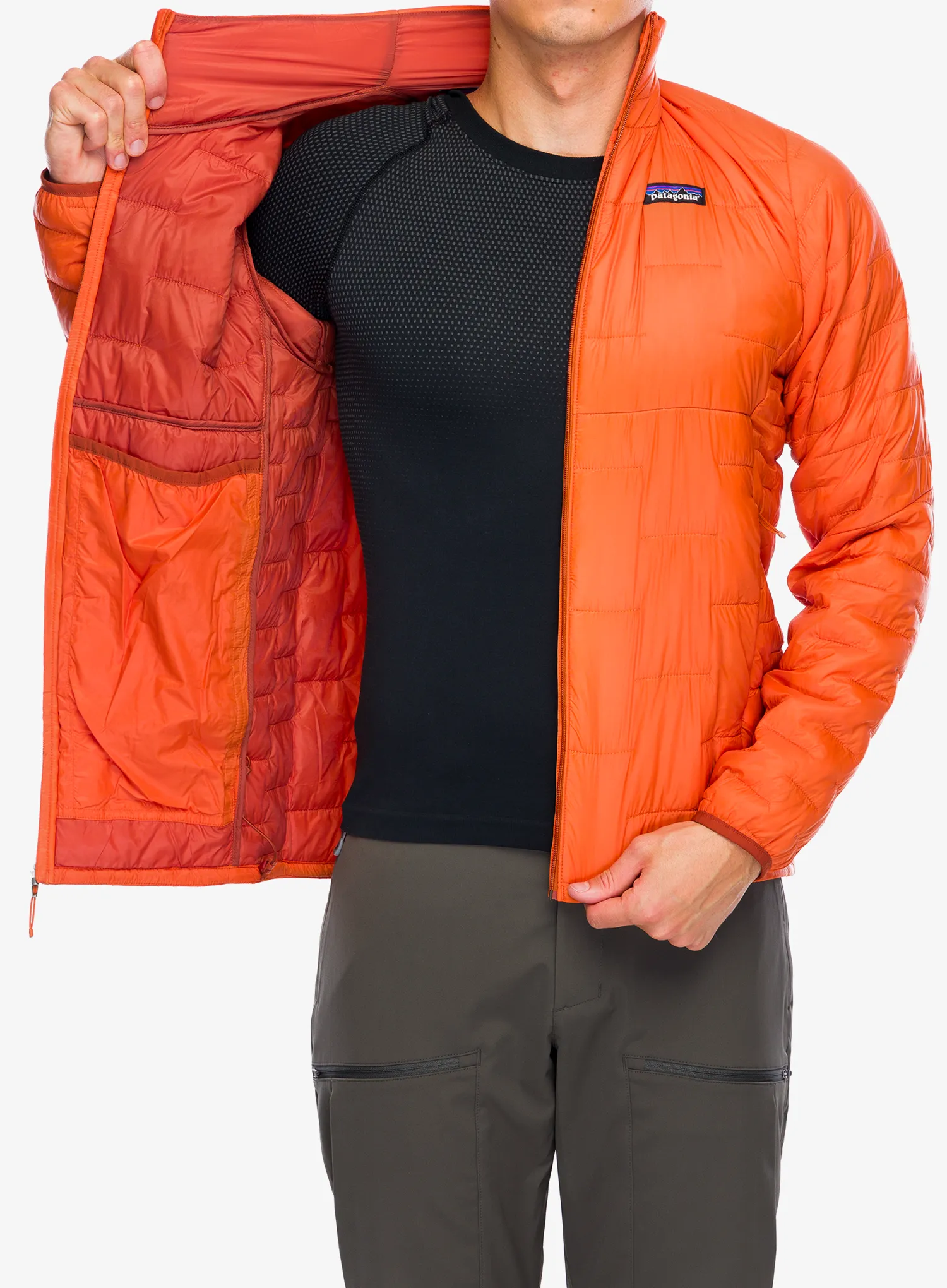 Sintetična jakna Patagonia Micro Puff Jacket - redtail rust