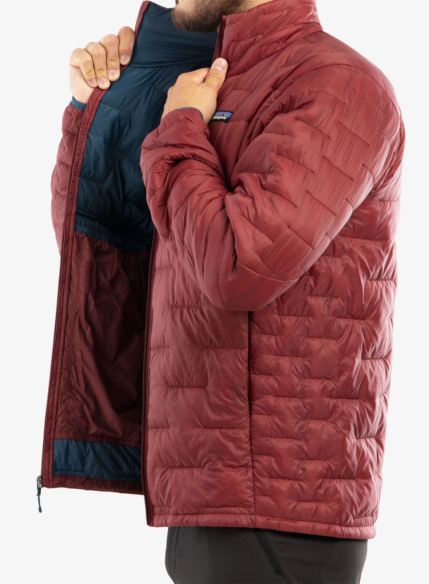 Sintetična jakna Patagonia Micro Puff Jacket - sequoia red