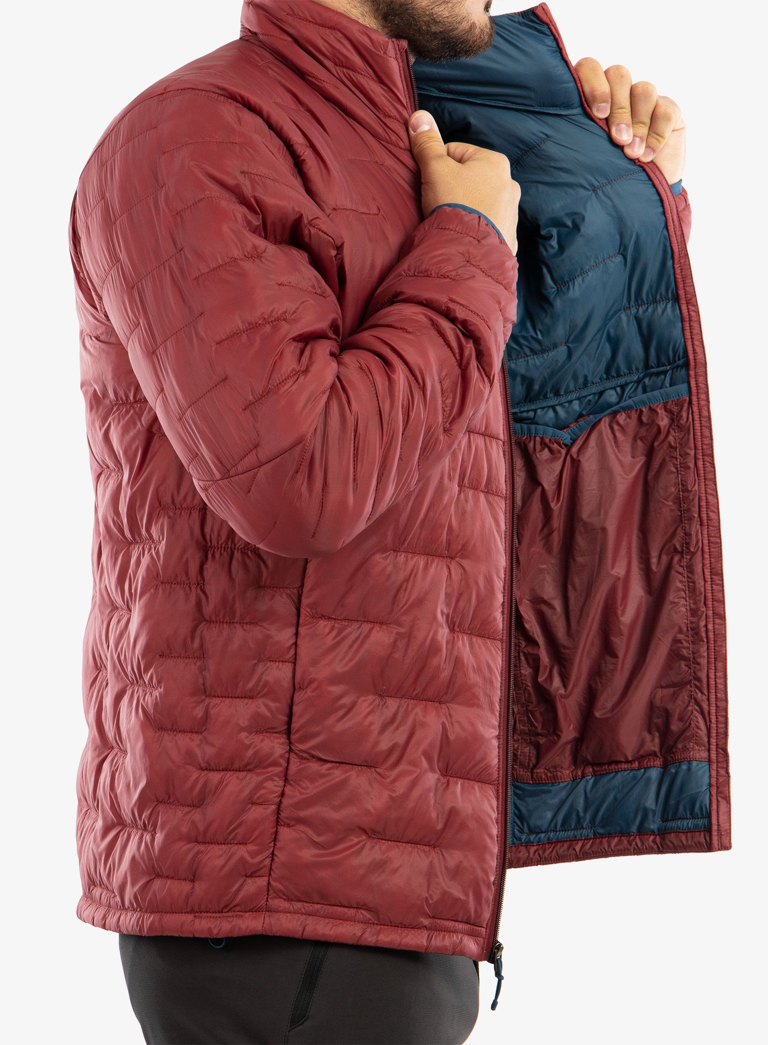 Sintetična jakna Patagonia Micro Puff Jacket - sequoia red