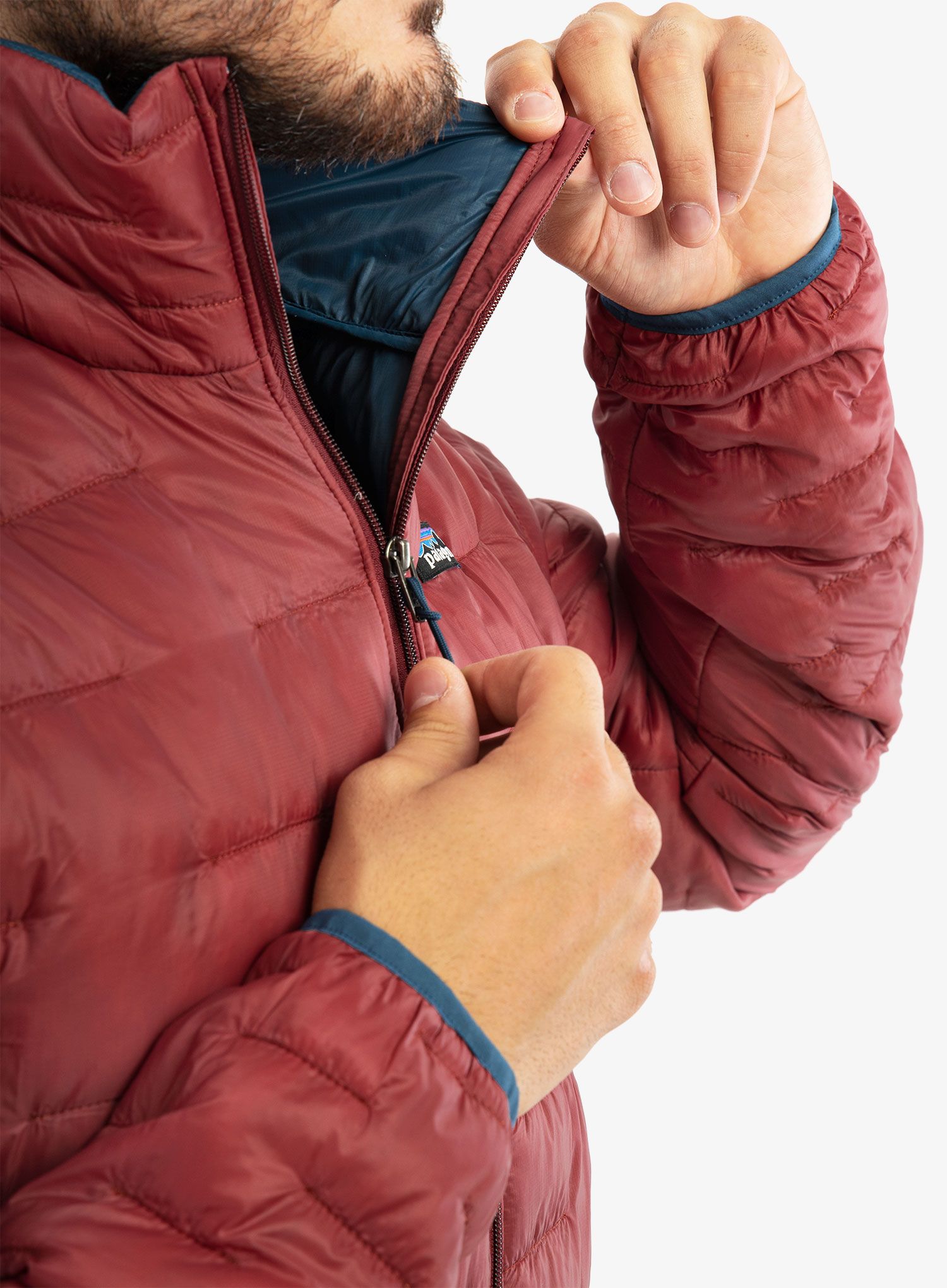 Sintetična jakna Patagonia Micro Puff Jacket - sequoia red