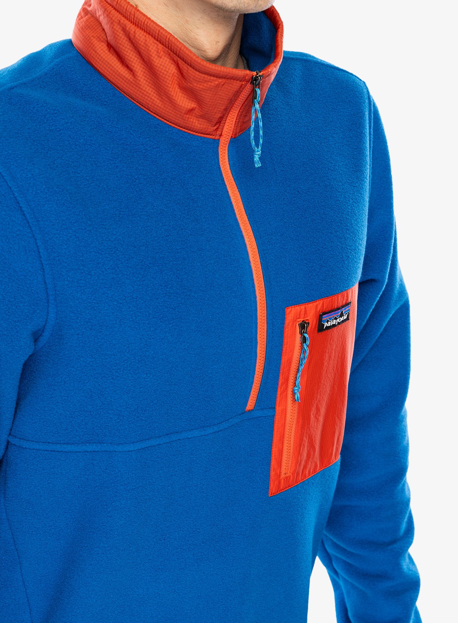 Puloverji brez kapuce Patagonia Microdini 1/2 Zip - endless blue