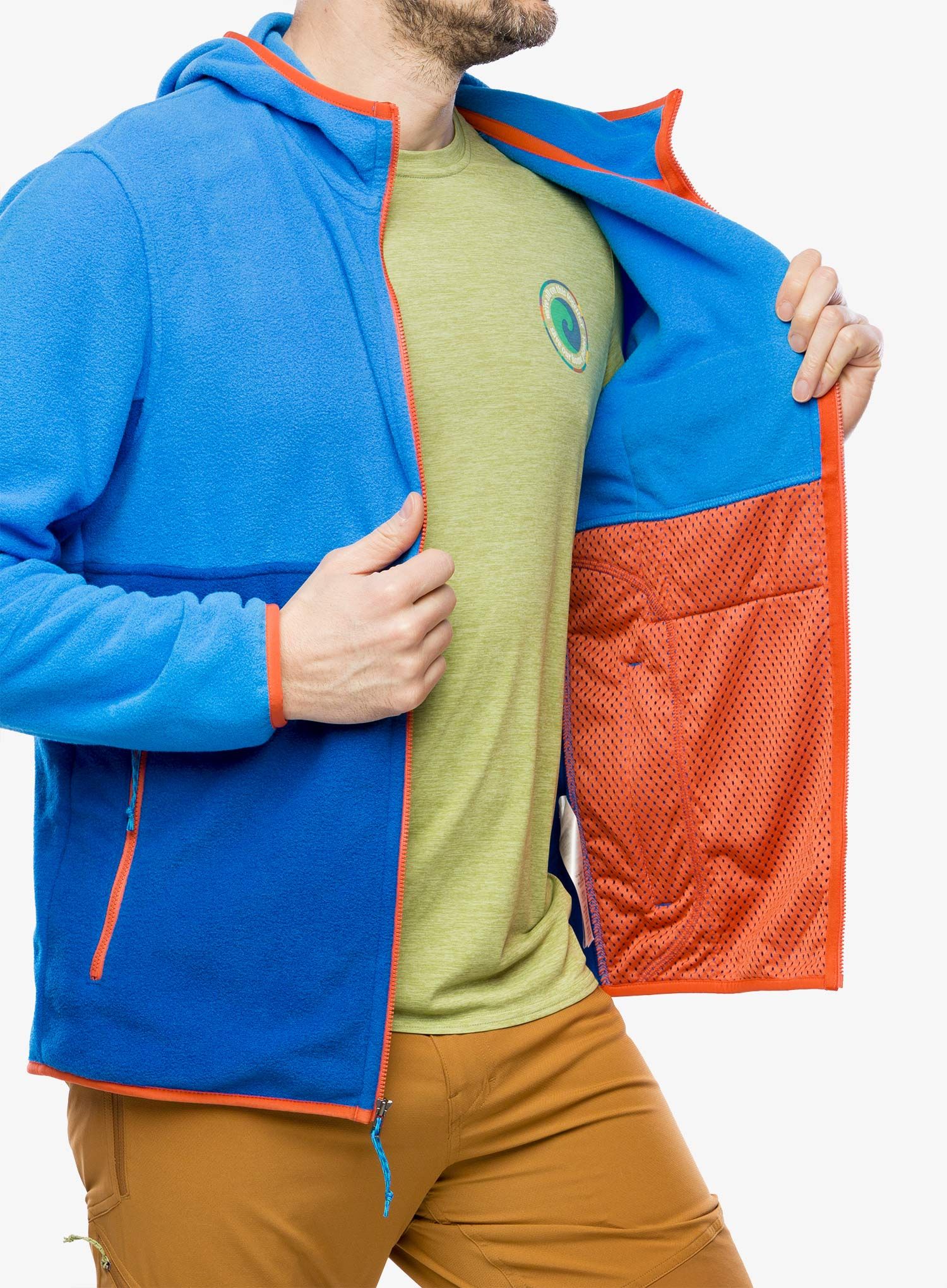 Jopica na zadrgo Patagonia Microdini Hoody - endless blue