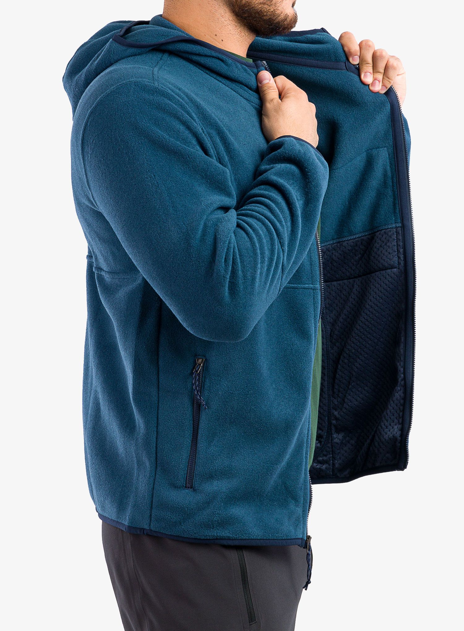 Jopica s kapuco Patagonia Microdini Hoody - tidepool blue