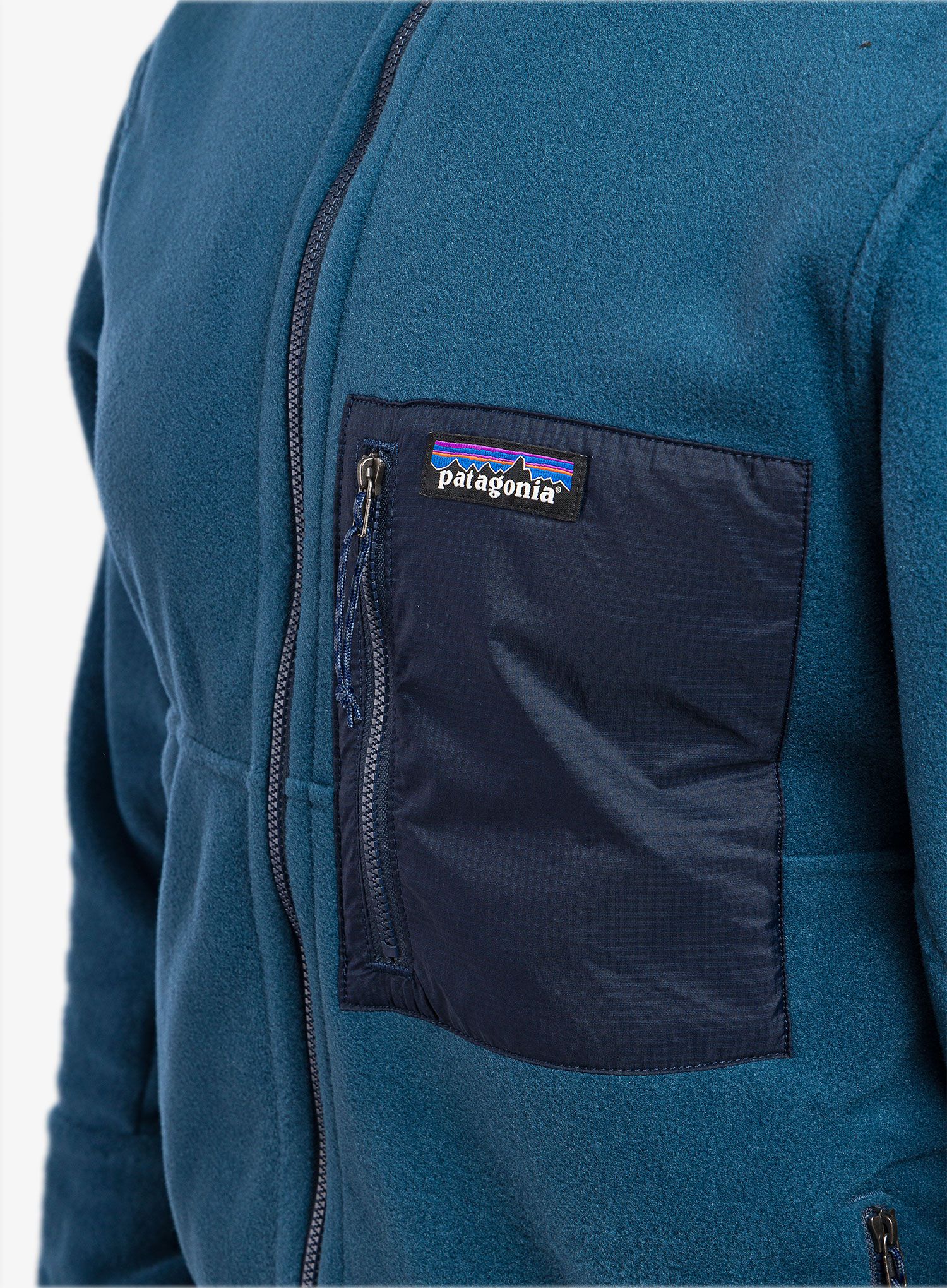 Jopica s kapuco Patagonia Microdini Hoody - tidepool blue