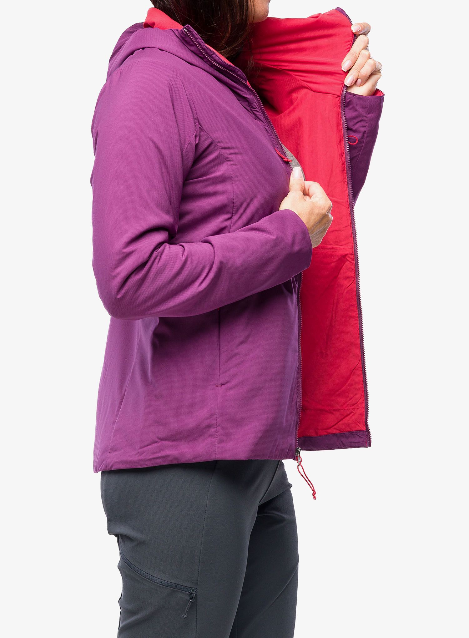 Ženska sintetična jakna Patagonia Nano-Air Hoody - night plum