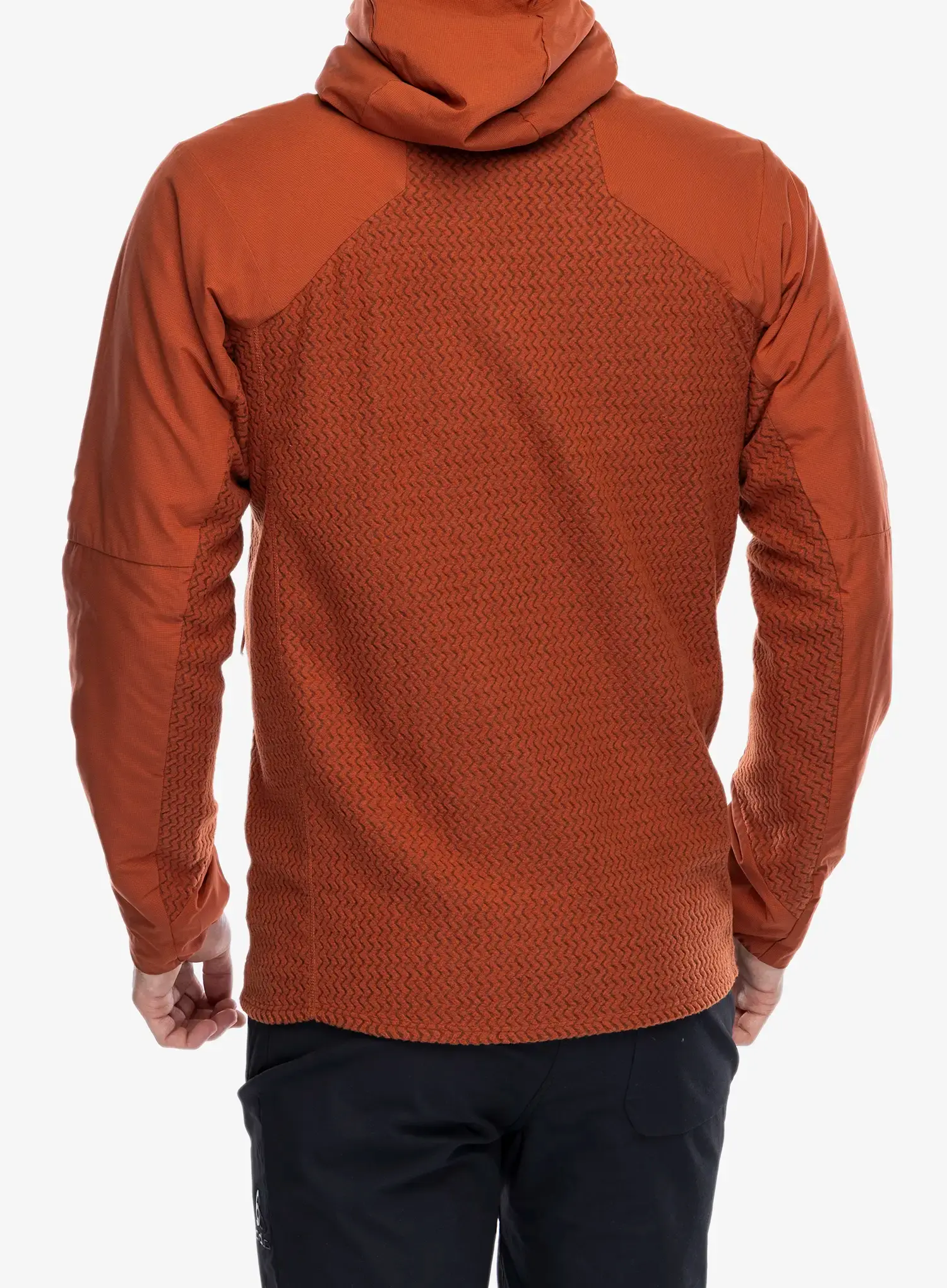 Hibridna jakna Patagonia Nano-Air Light Hybrid Hoody - burnished red