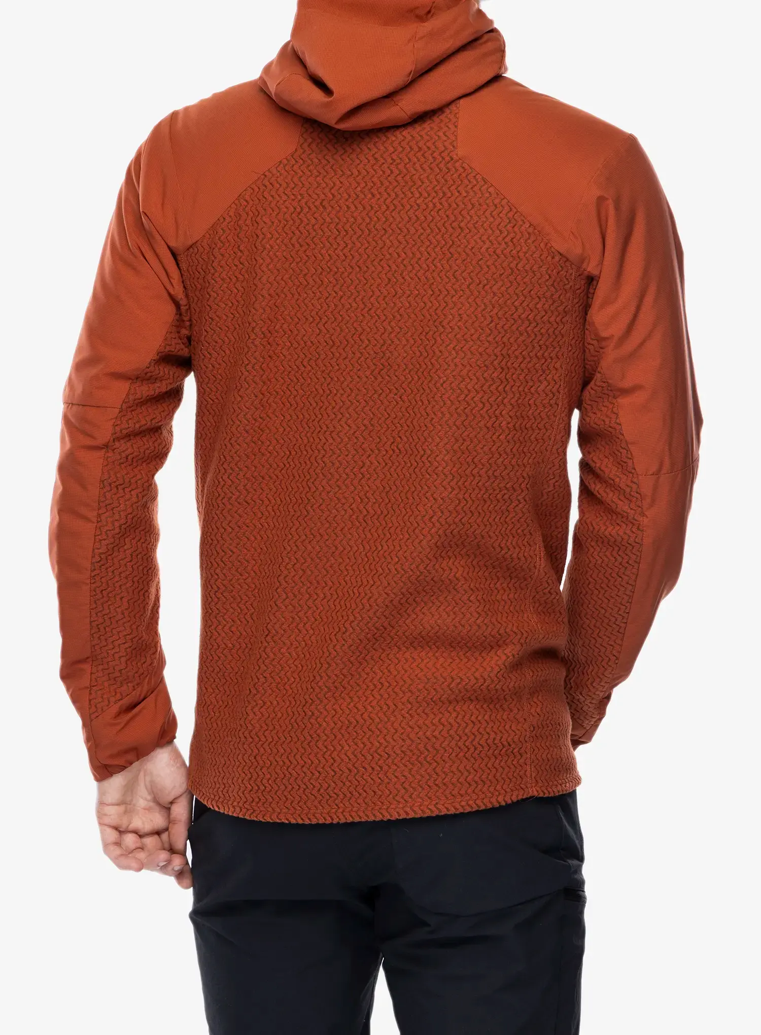Hibridna jakna Patagonia Nano-Air Light Hybrid Hoody - burnished red
