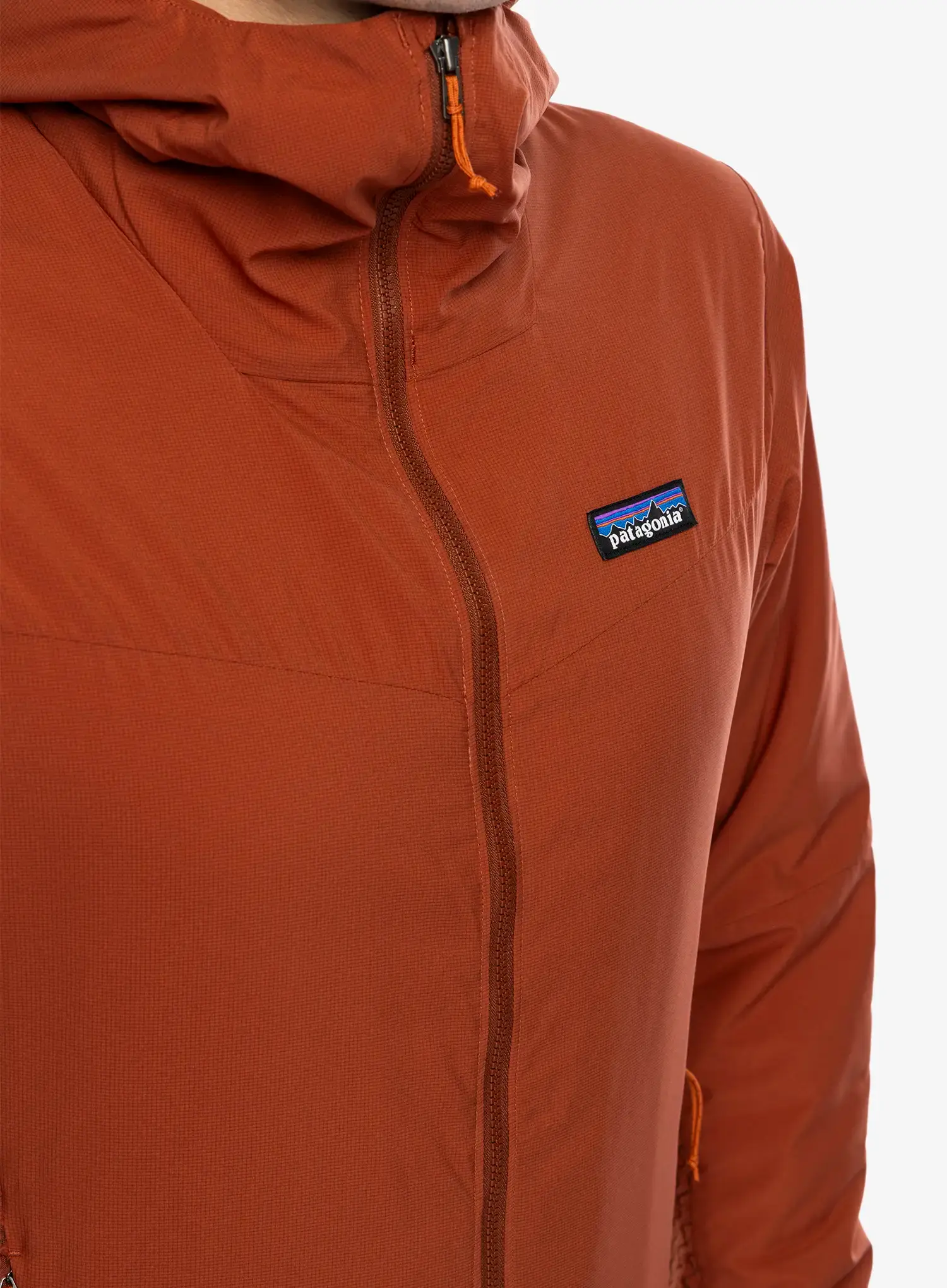 Hibridna jakna Patagonia Nano-Air Light Hybrid Hoody - burnished red