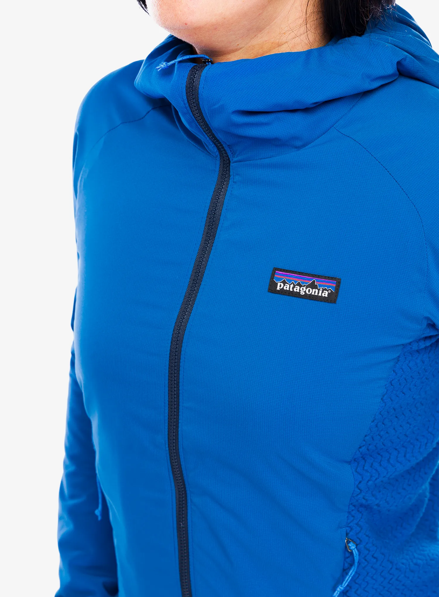 Ženska hibridna jakna Patagonia Nano-Air Light Hybrid Hoody - endles blue