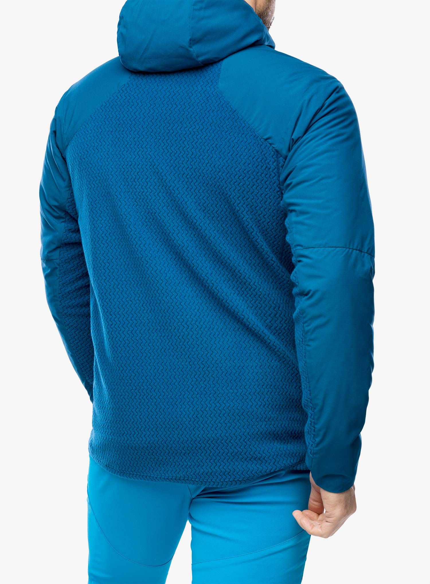 Hibridna jakna Patagonia Nano-Air Light Hybrid Hoody - lagom blue