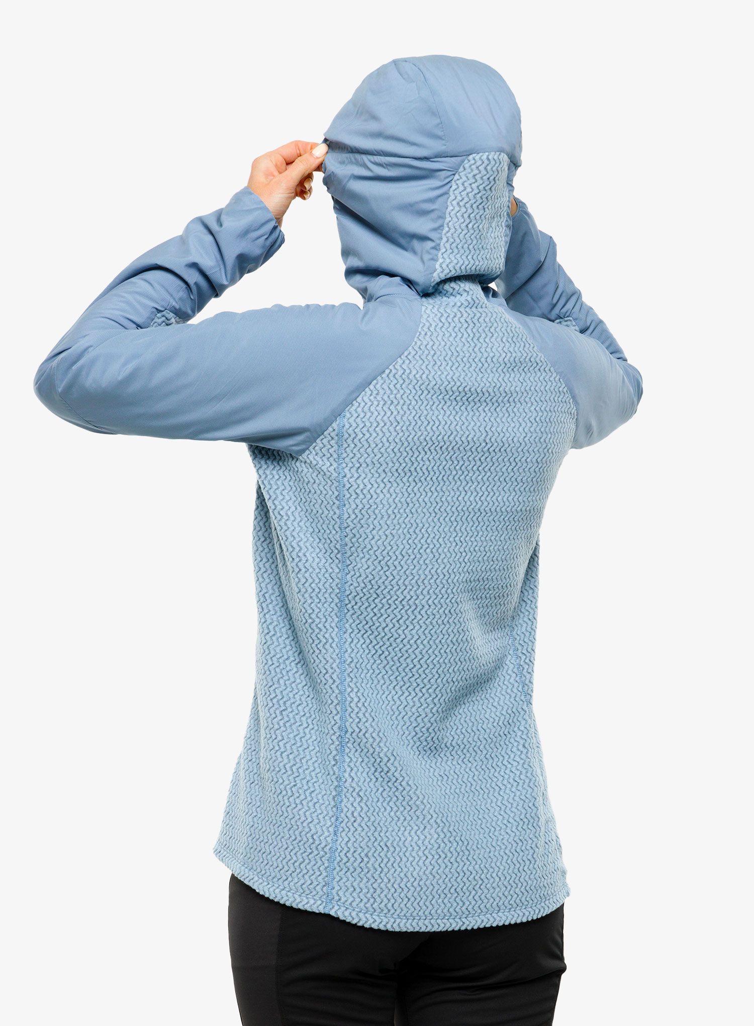 Ženska hibridna jakna Patagonia Nano-Air Light Hybrid Hoody - light plume grey