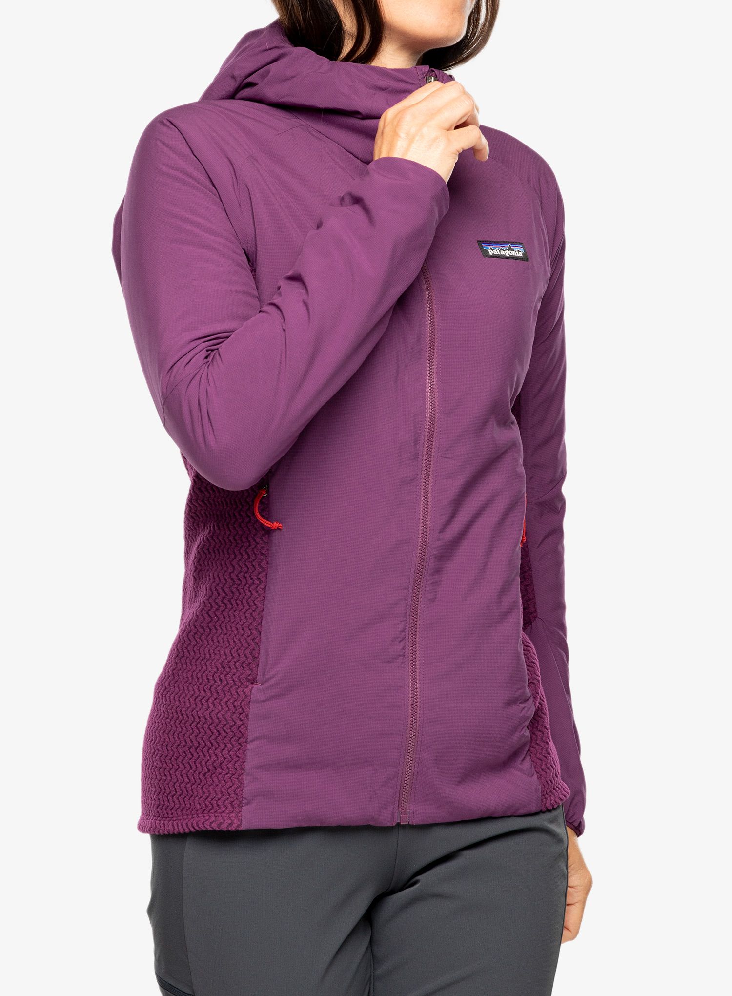 Ženska hibridna jakna Patagonia Nano-Air Light Hybrid Hoody - night plum