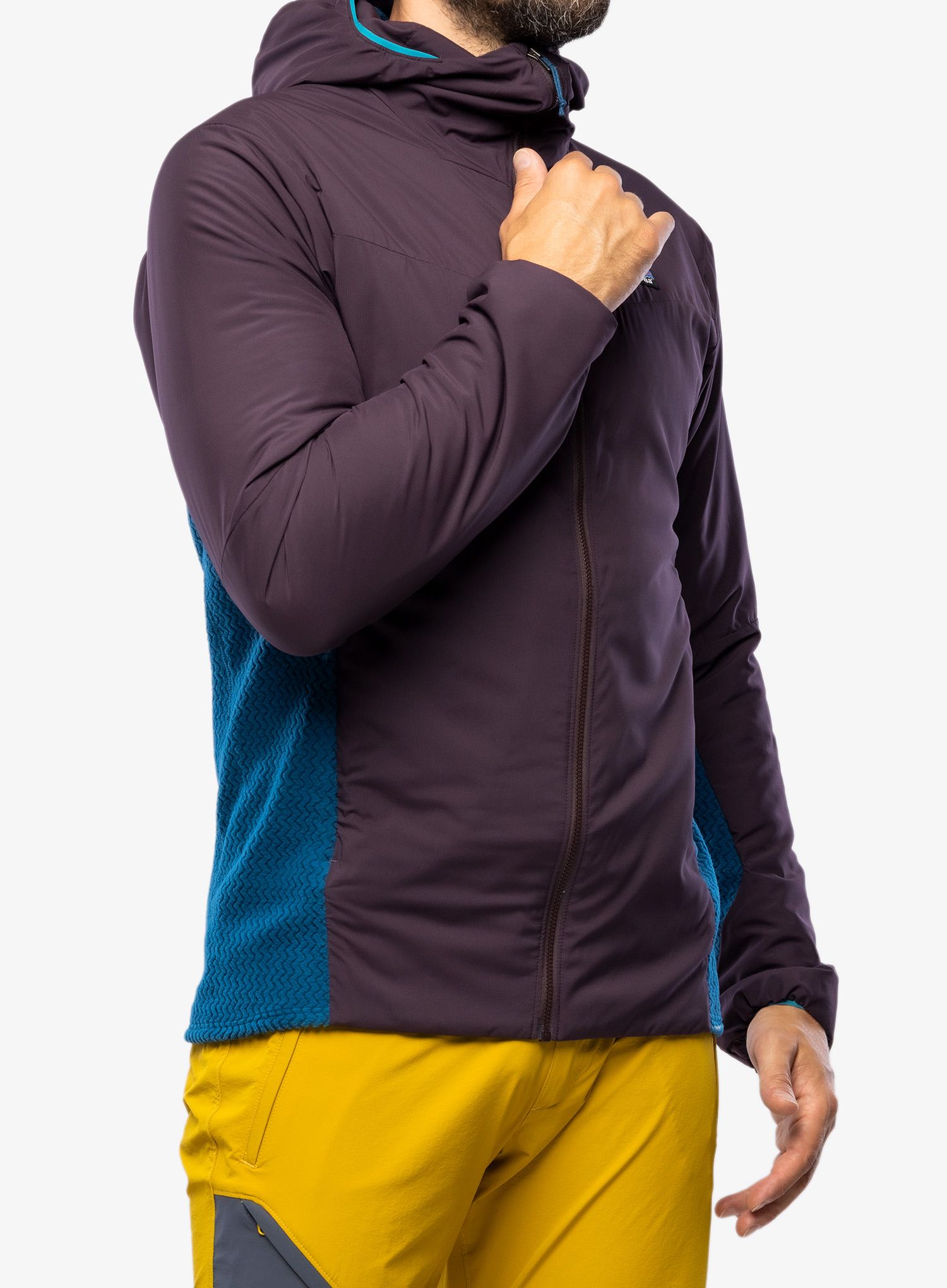 Moška jakna Patagonia Nano-Air Light Hybrid Hoody - obsidian plum