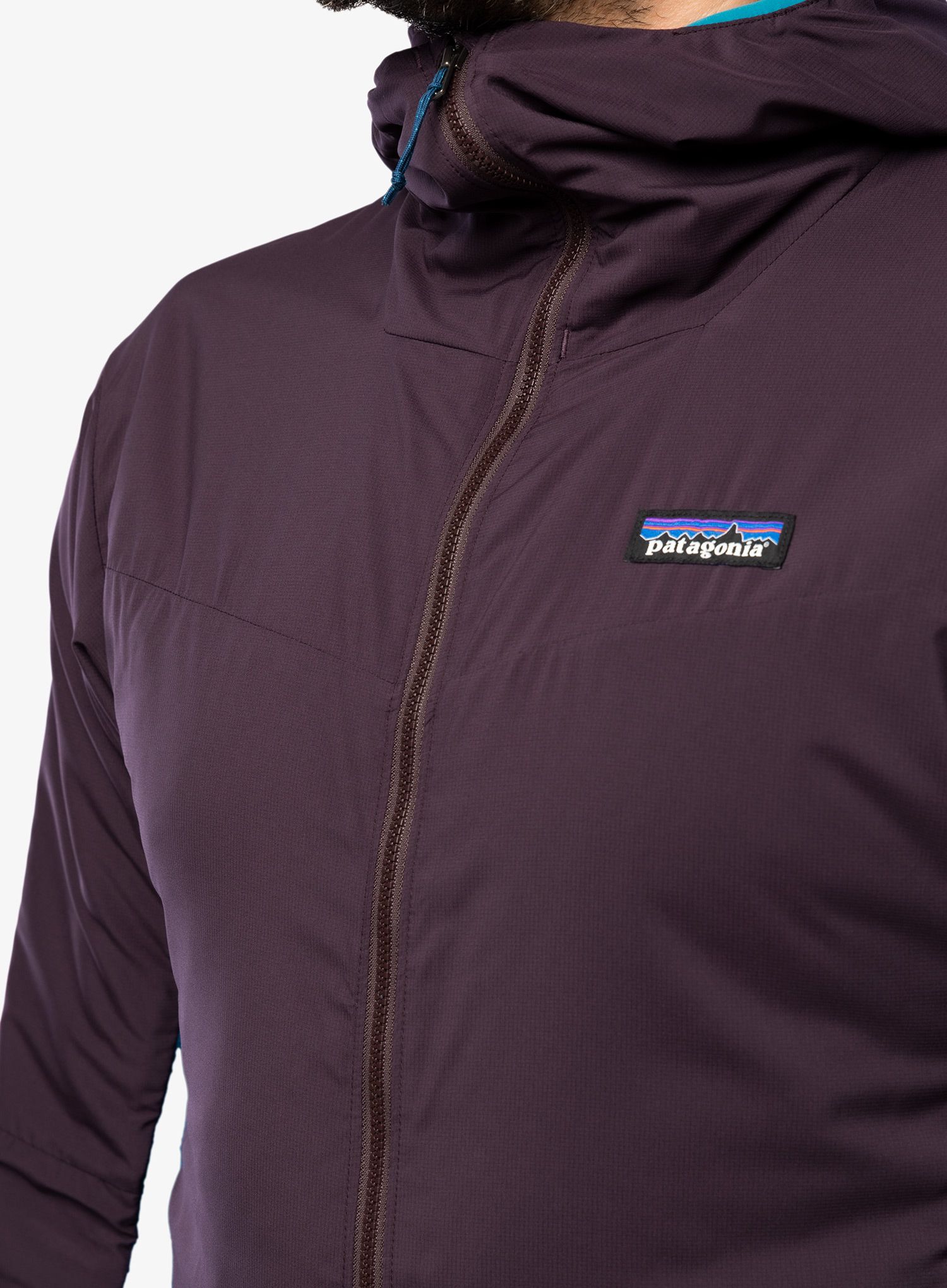 Moška jakna Patagonia Nano-Air Light Hybrid Hoody - obsidian plum
