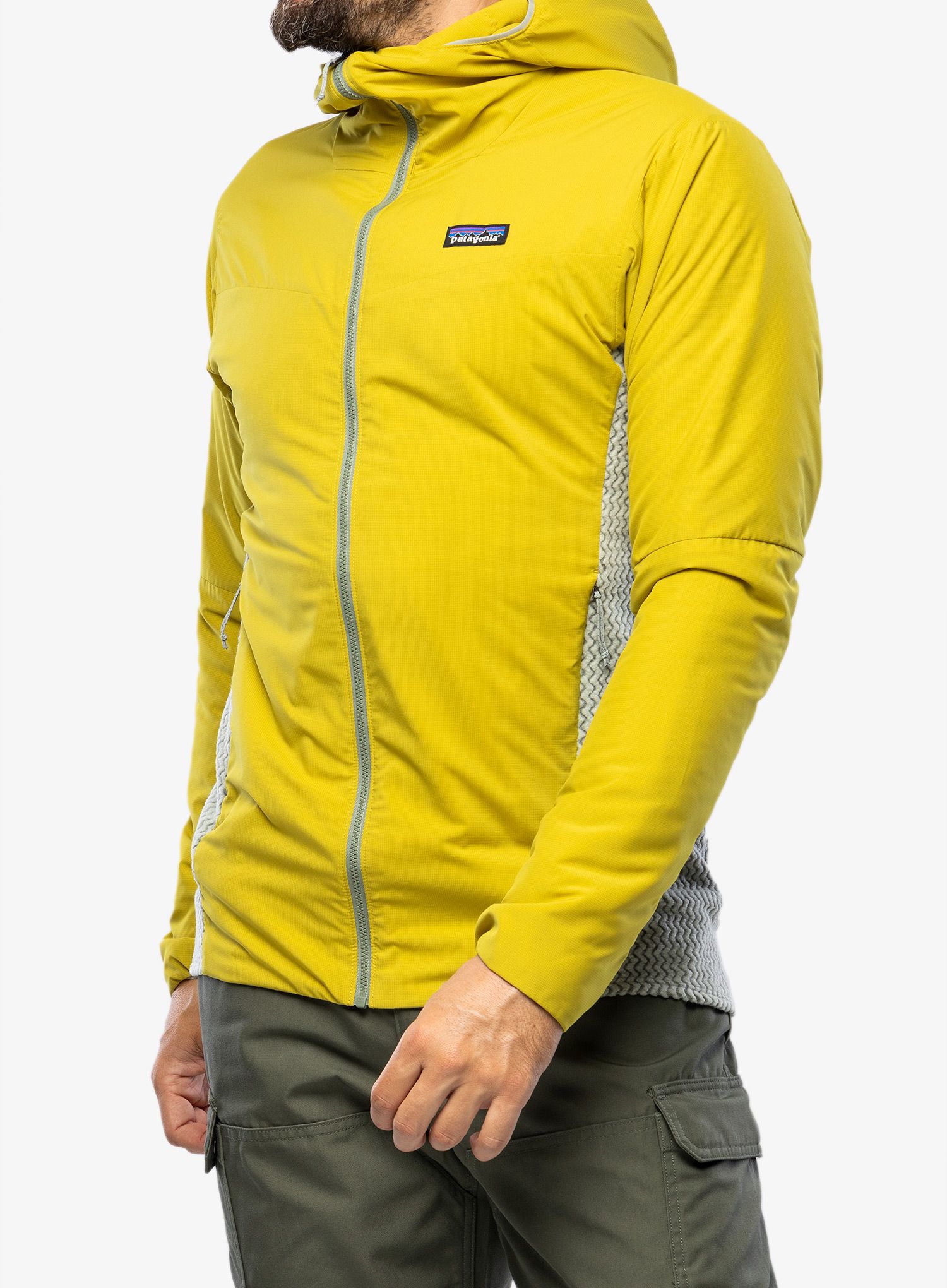 Hibridna jakna Patagonia Nano-Air Light Hybrid Hoody - shrub green