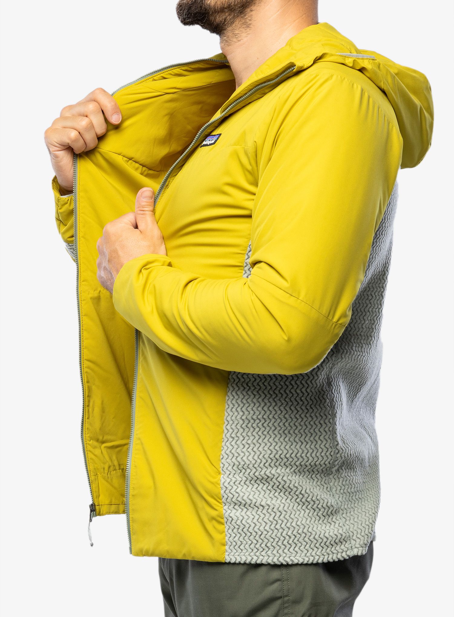 Hibridna jakna Patagonia Nano-Air Light Hybrid Hoody - shrub green
