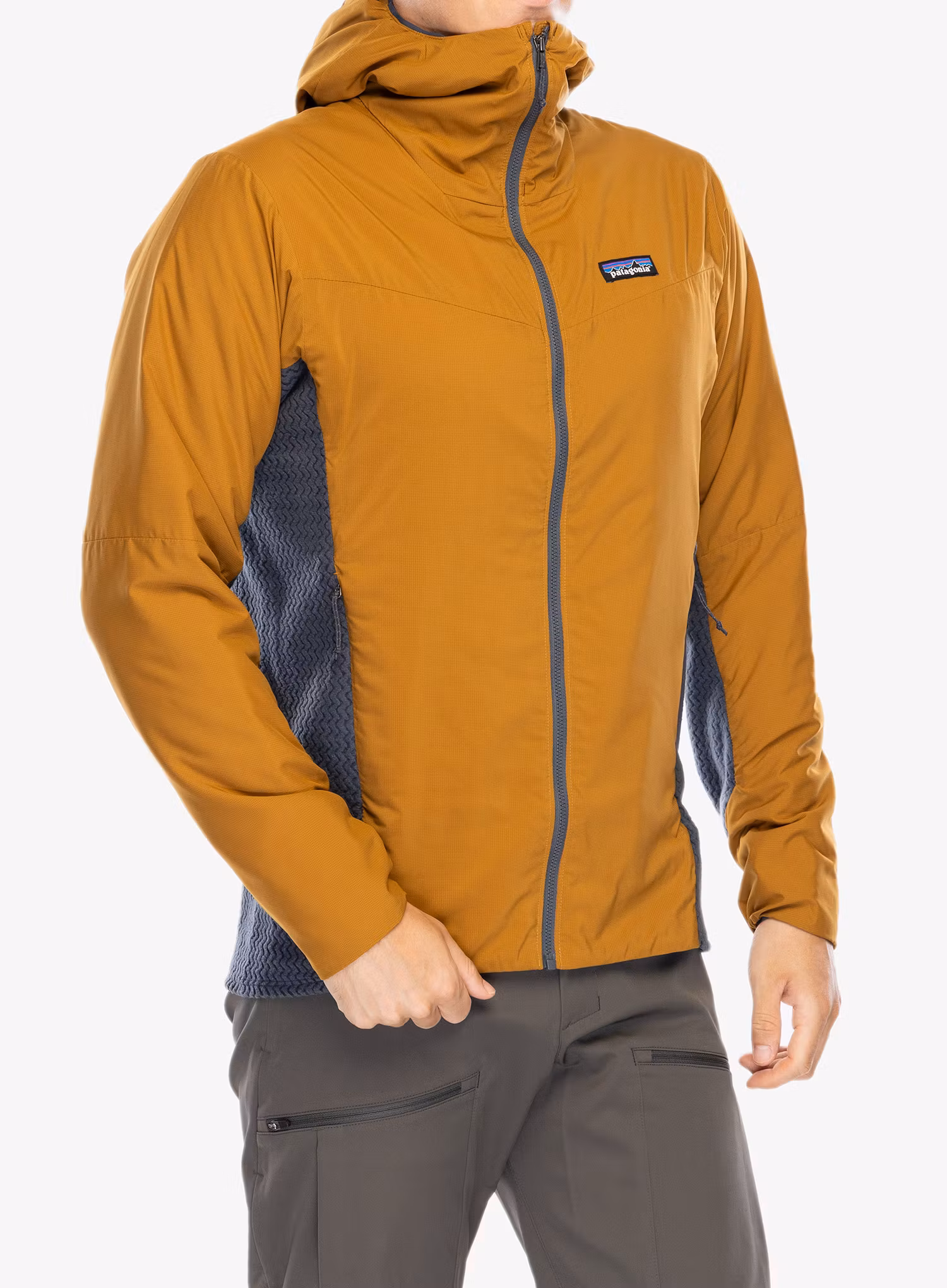 Hibridna jakna Patagonia Nano-Air Light Hybrid Hoody - raptor brown