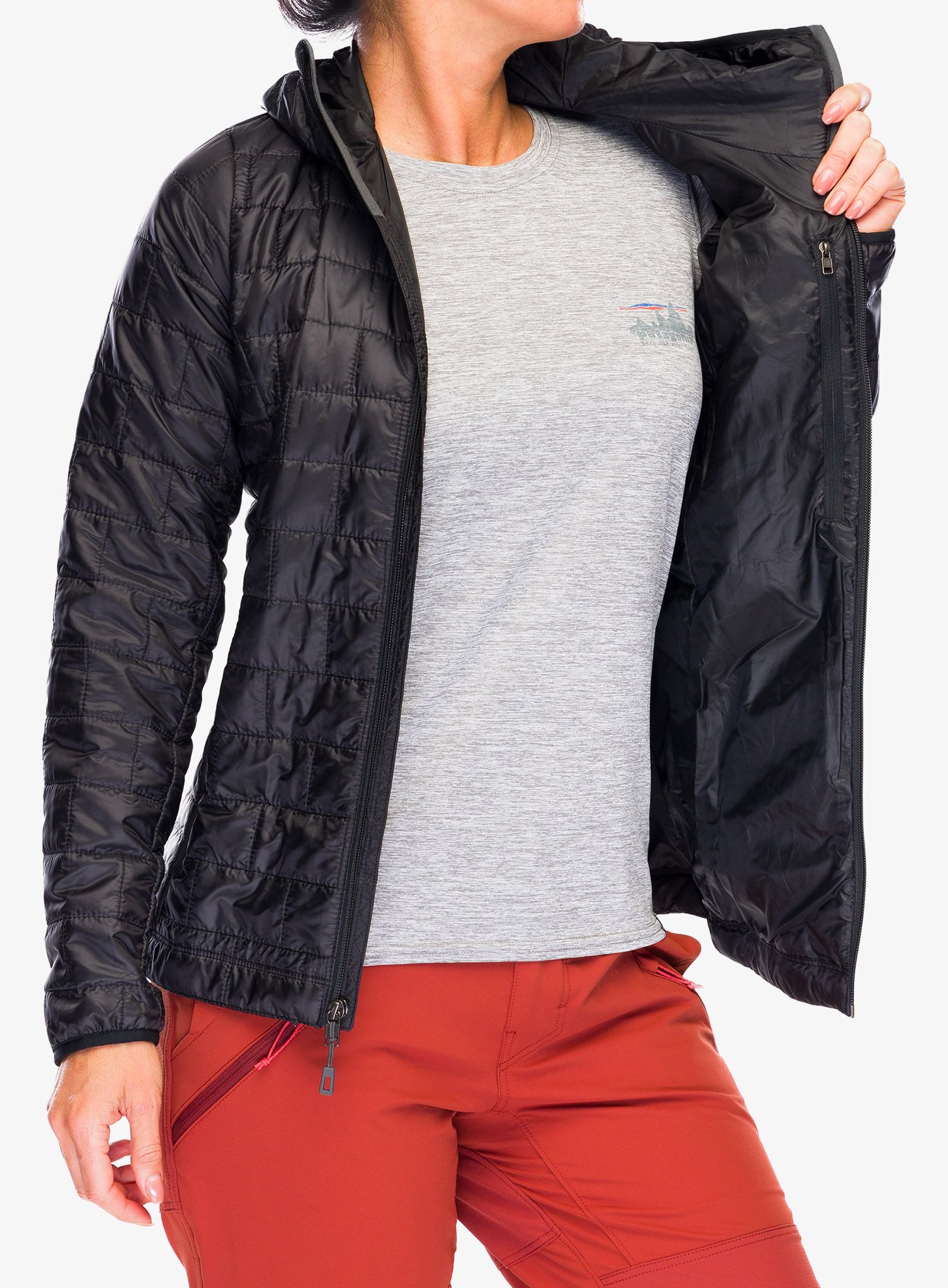 Ženska jakna Patagonia Nano Puff Hoody - black