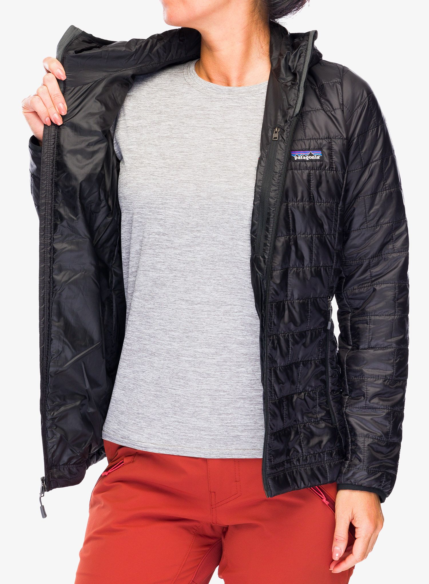 Ženska jakna Patagonia Nano Puff Hoody - black