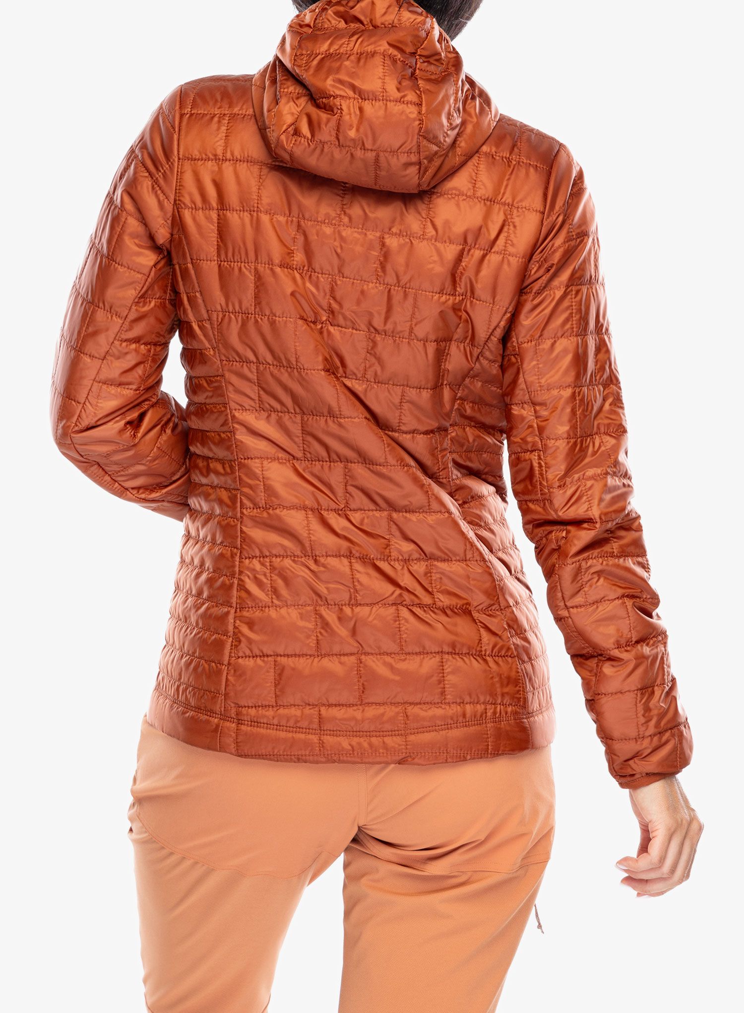 Ženska sintetična jakna Patagonia Nano Puff Hoody - burnished red