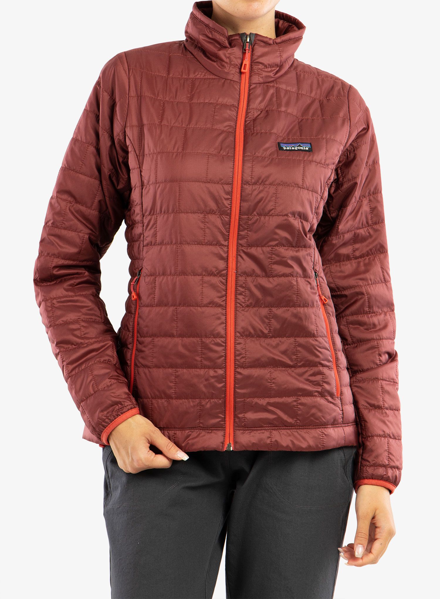 Ženska sintetična jakna Patagonia Nano Puff Jacket - sequoia red