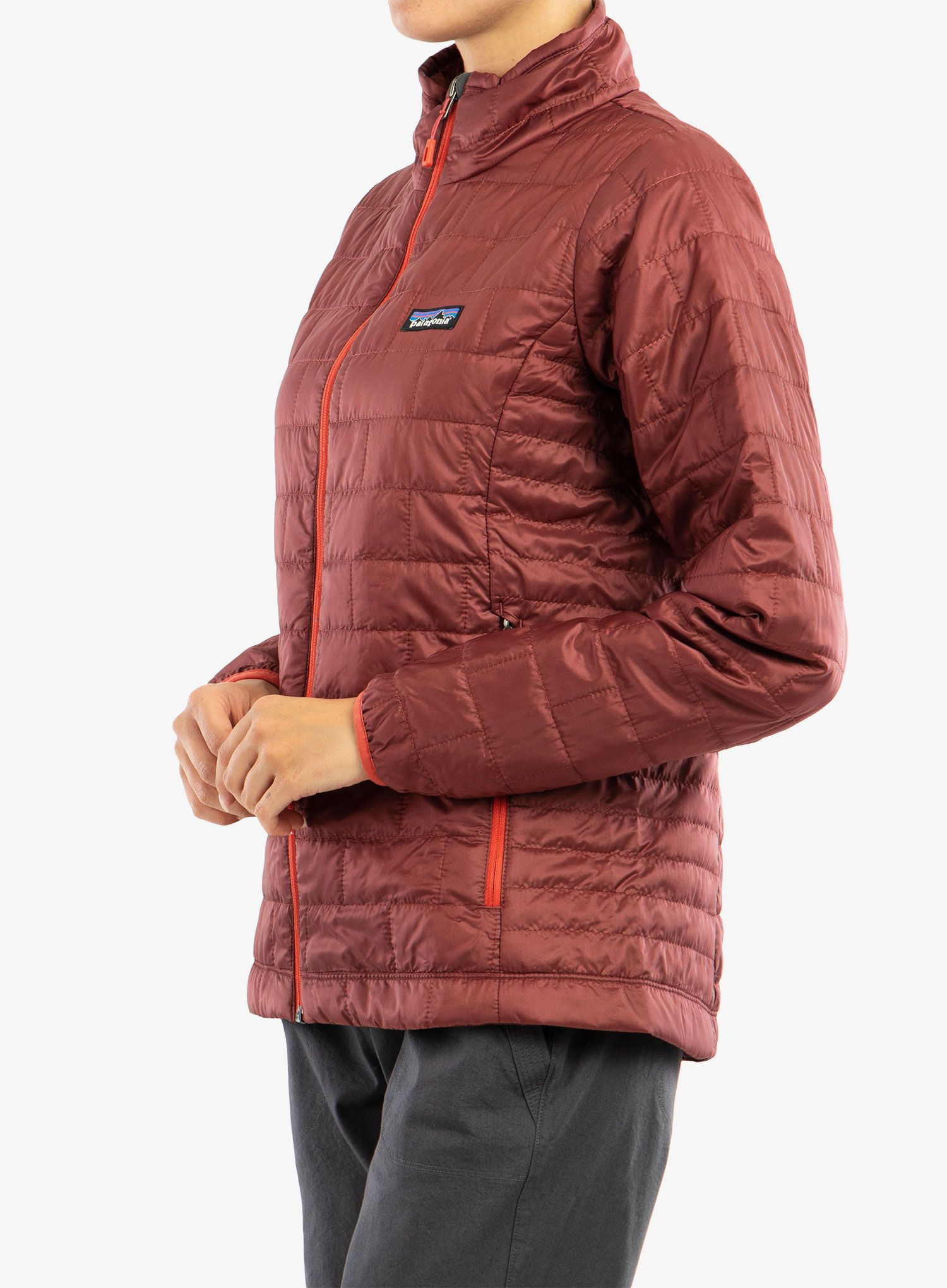 Ženska sintetična jakna Patagonia Nano Puff Jacket - sequoia red