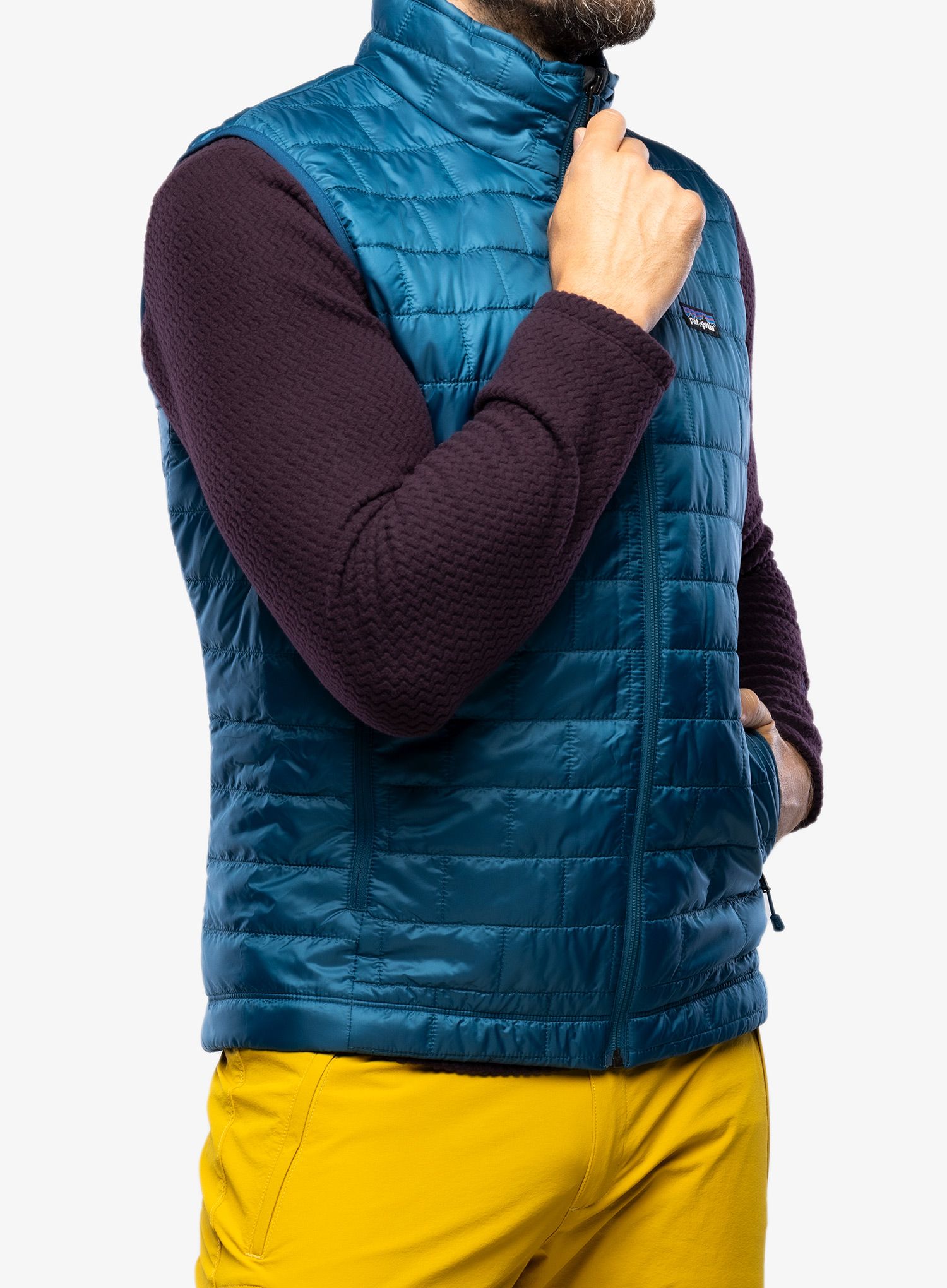 Moški brezrokavnik Patagonia Nano Puff Vest - lagom blue